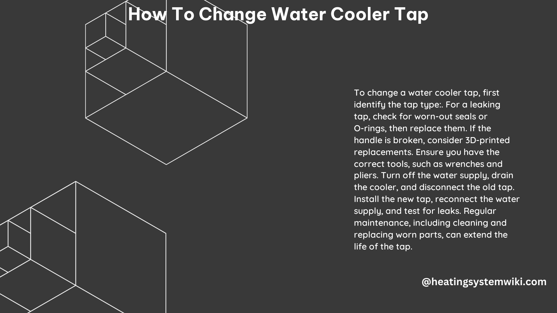 How to Change Water Cooler Tap