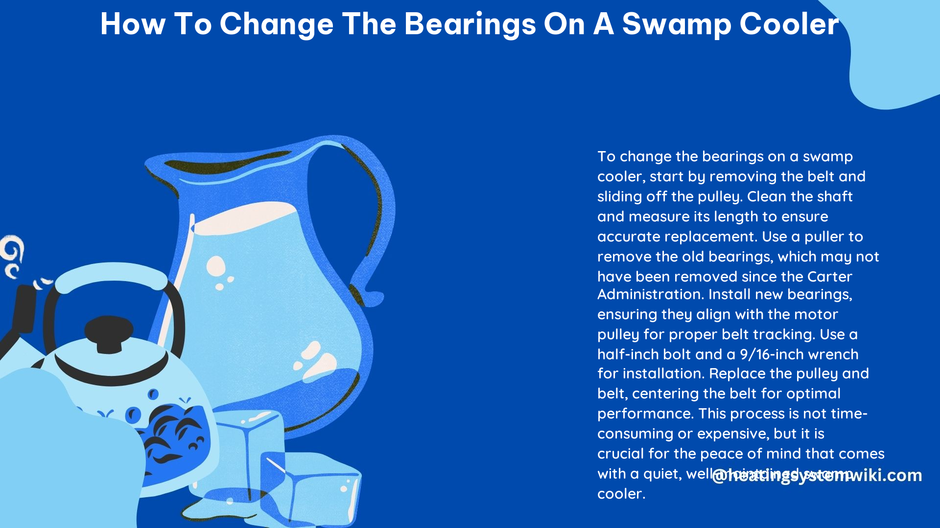 How to Change the Bearings on a Swamp Cooler