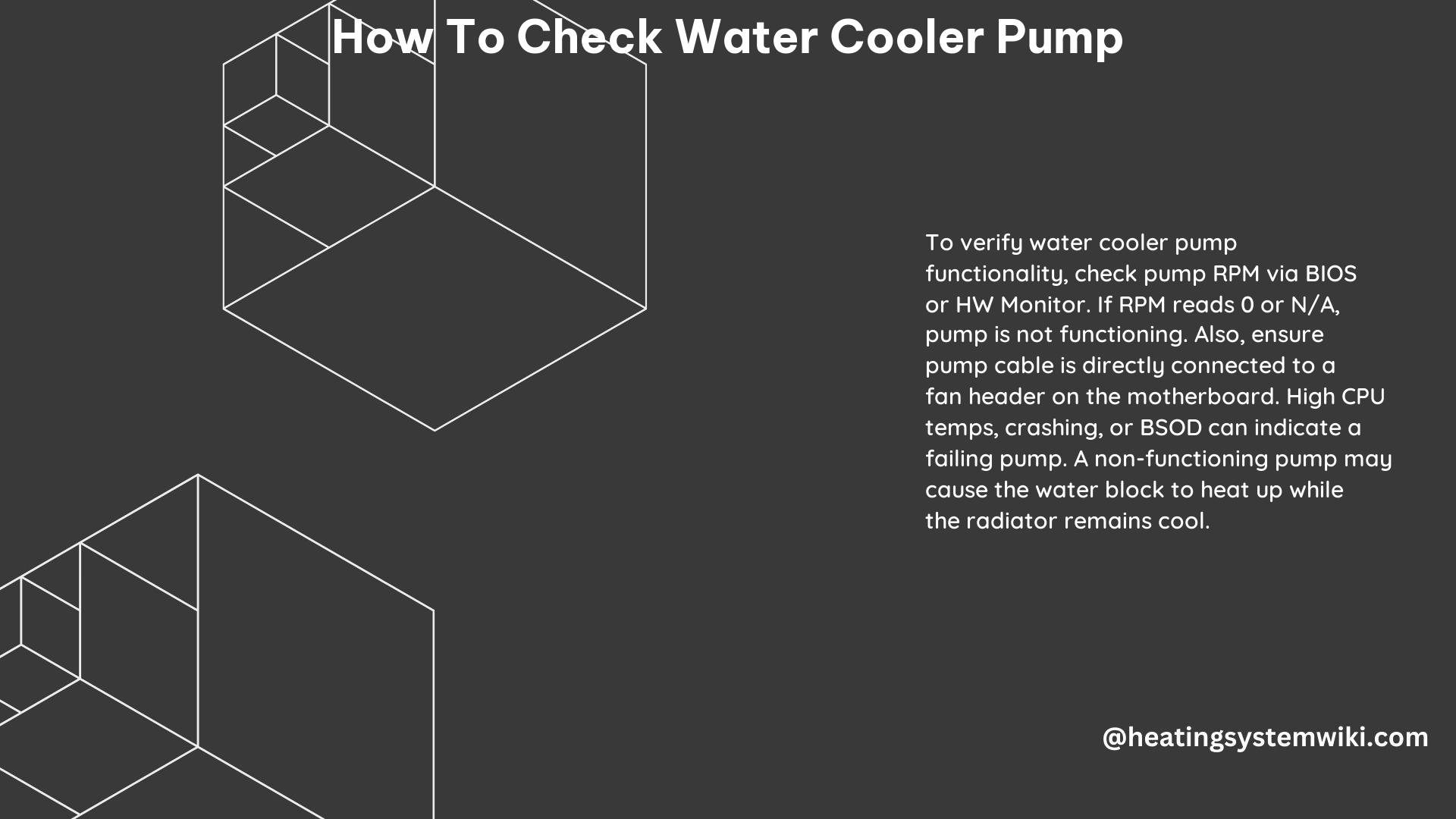 How to Check Water Cooler Pump