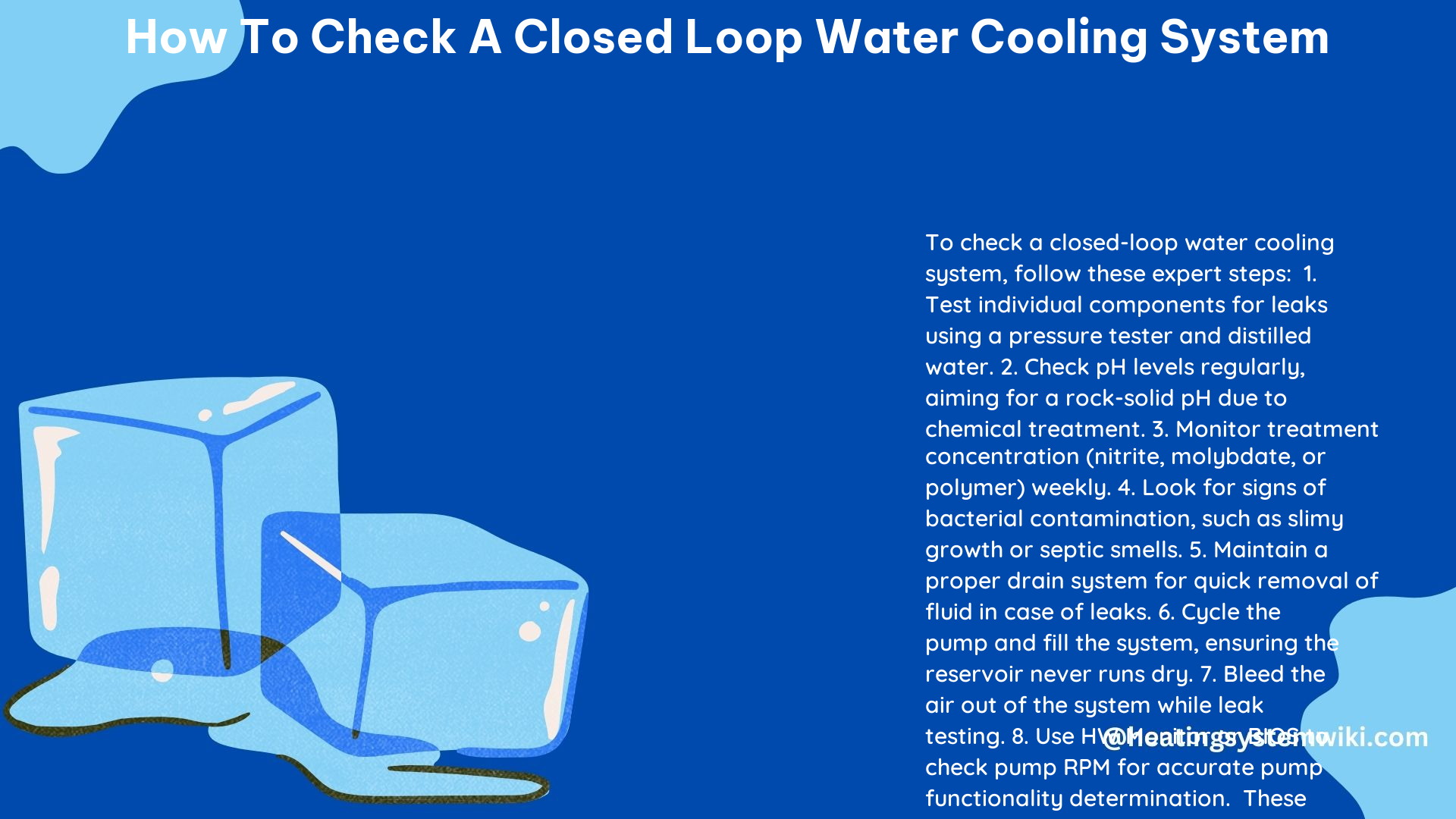 How to Check a Closed Loop Water Cooling System