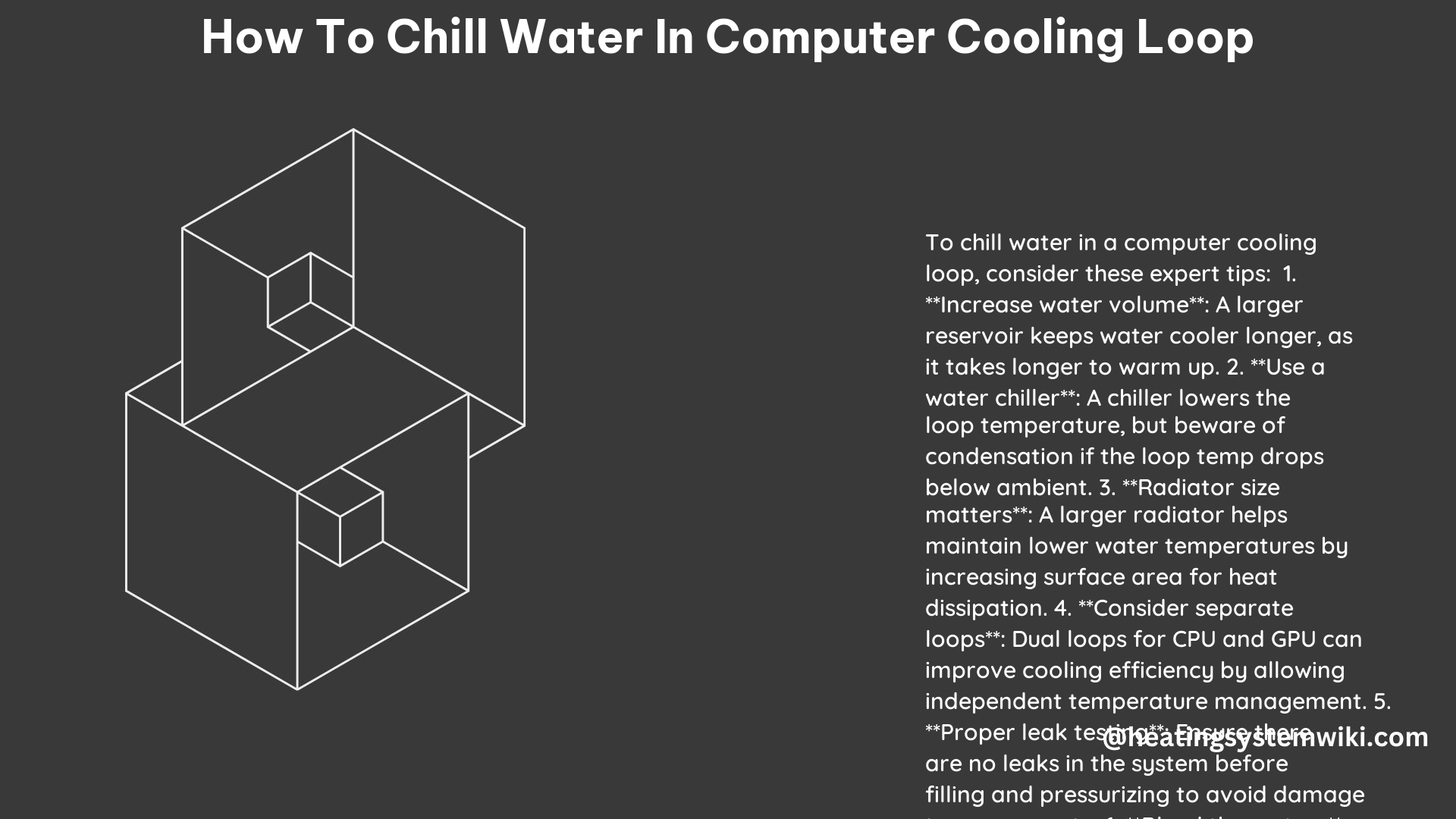 How to Chill Water in Computer Cooling Loop