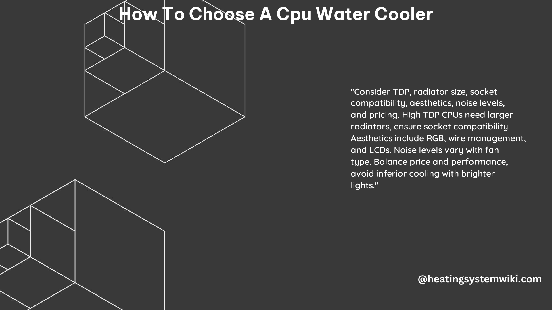 How to Choose a CPU Water Cooler