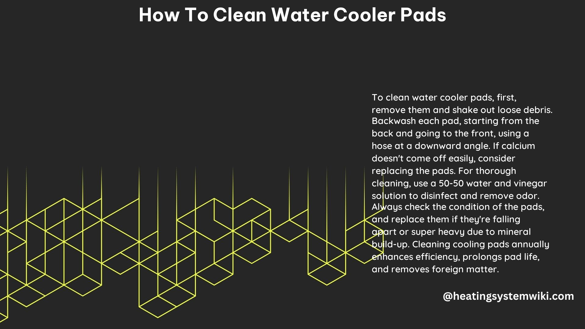 How to Clean Water Cooler Pads