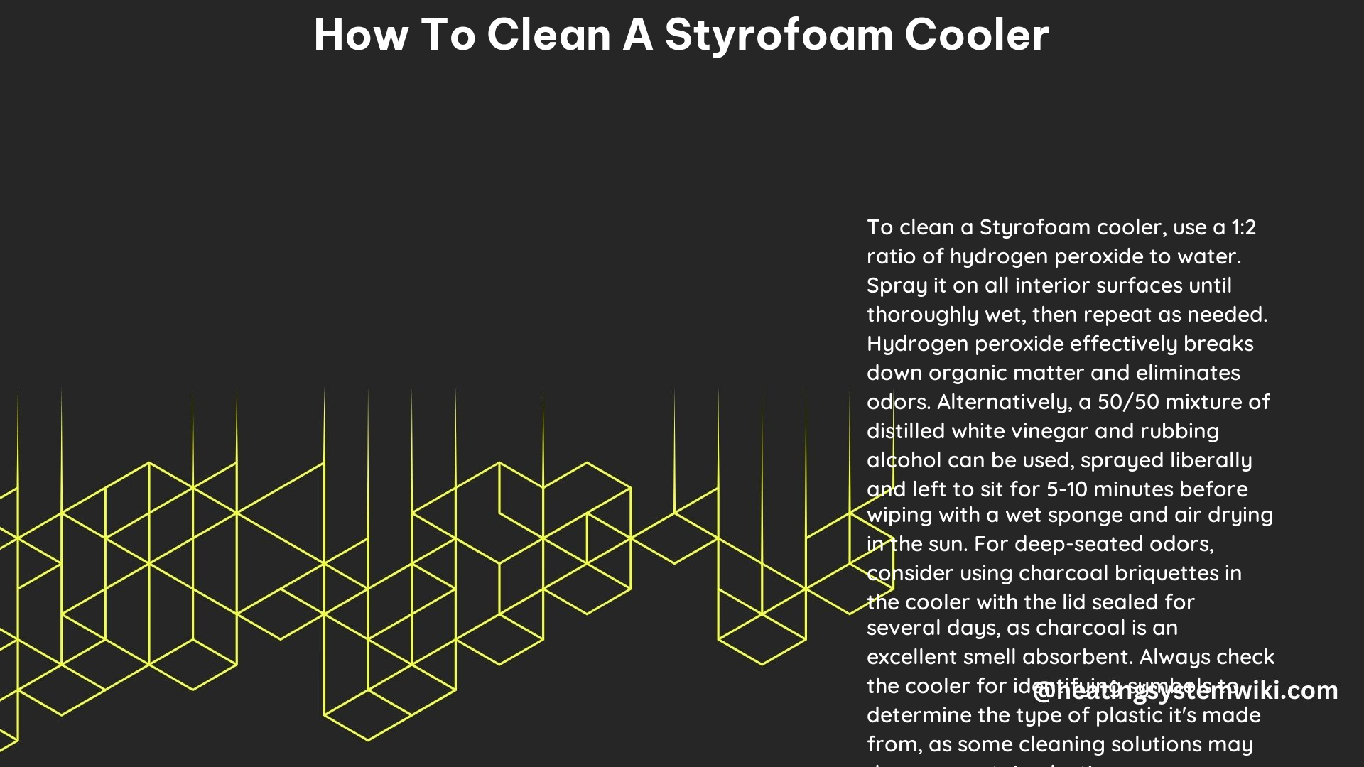 How to Clean a Styrofoam Cooler