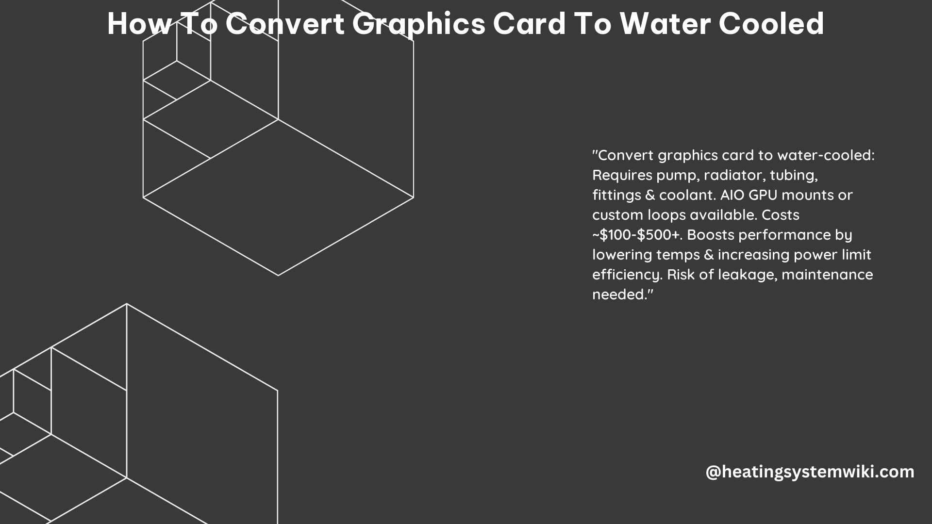 How to Convert Graphics Card to Water Cooled