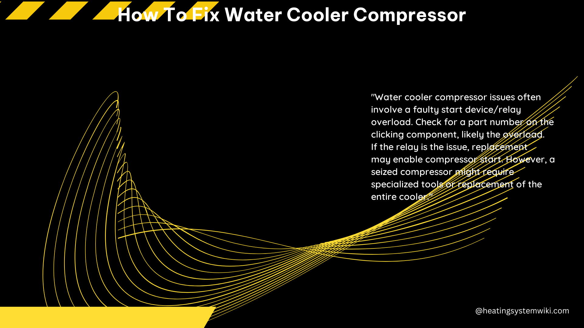 How to Fix Water Cooler Compressor