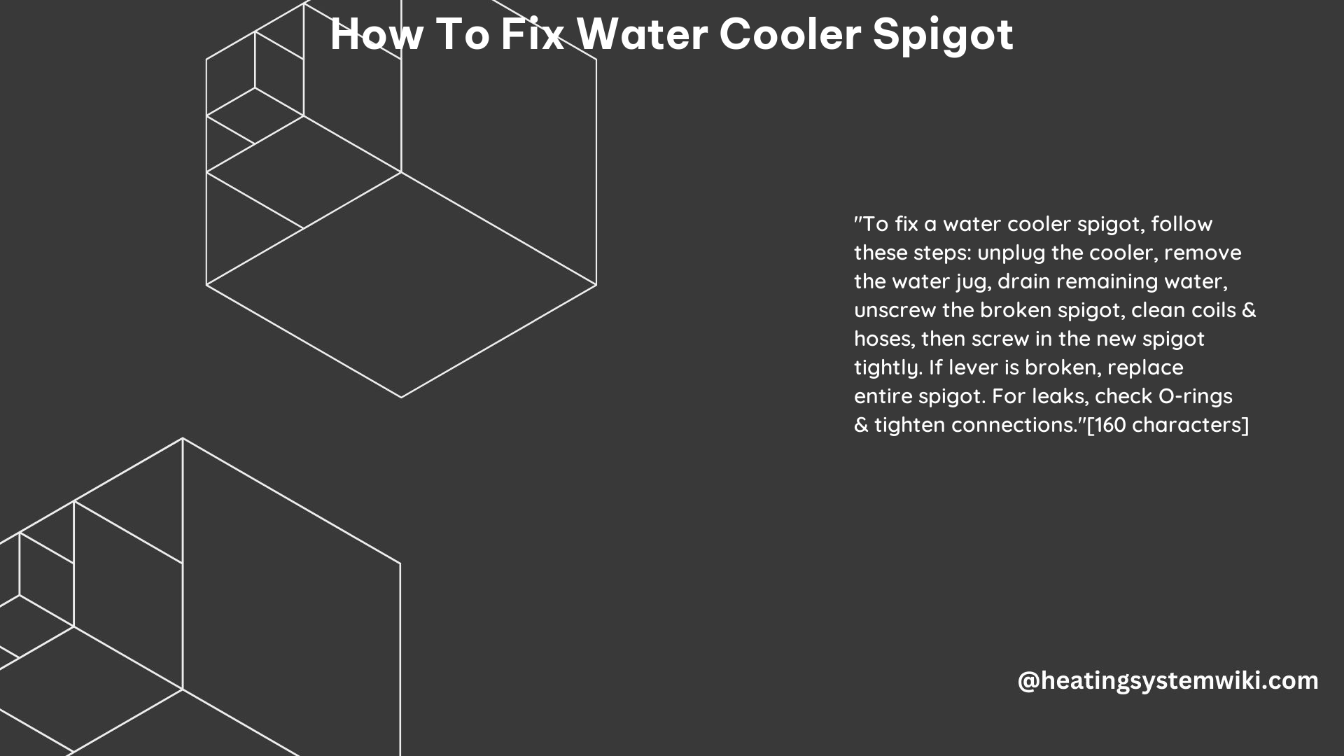 How to Fix Water Cooler Spigot