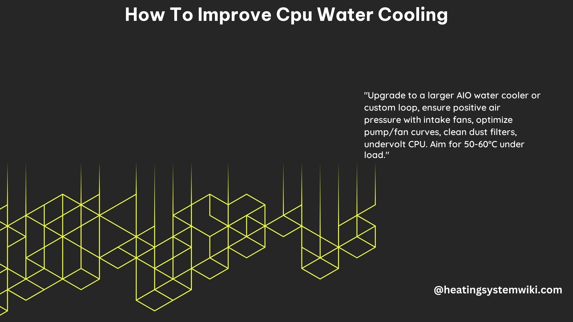 How to Improve CPU Water Cooling