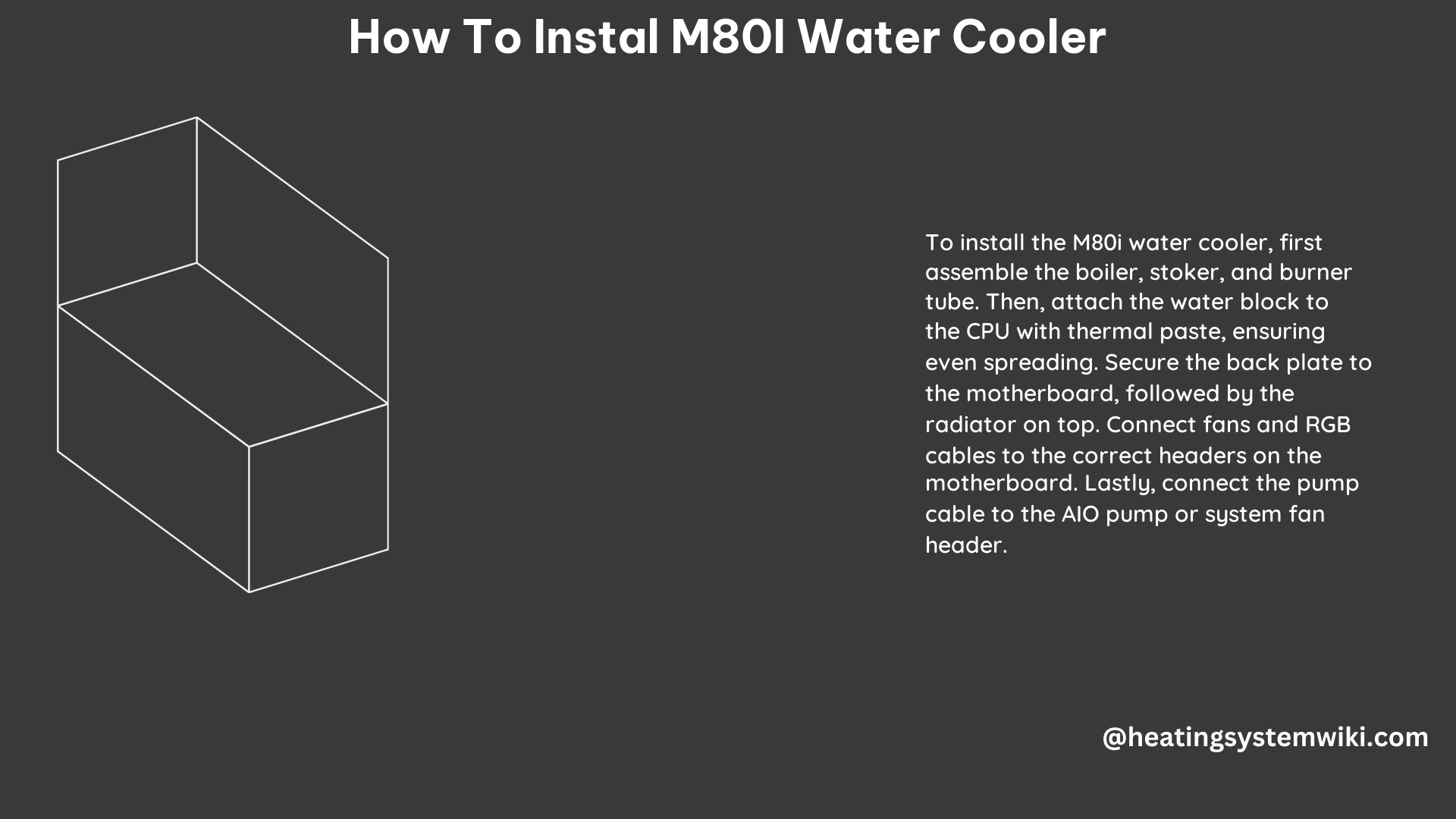 How to Instal m80i Water Cooler