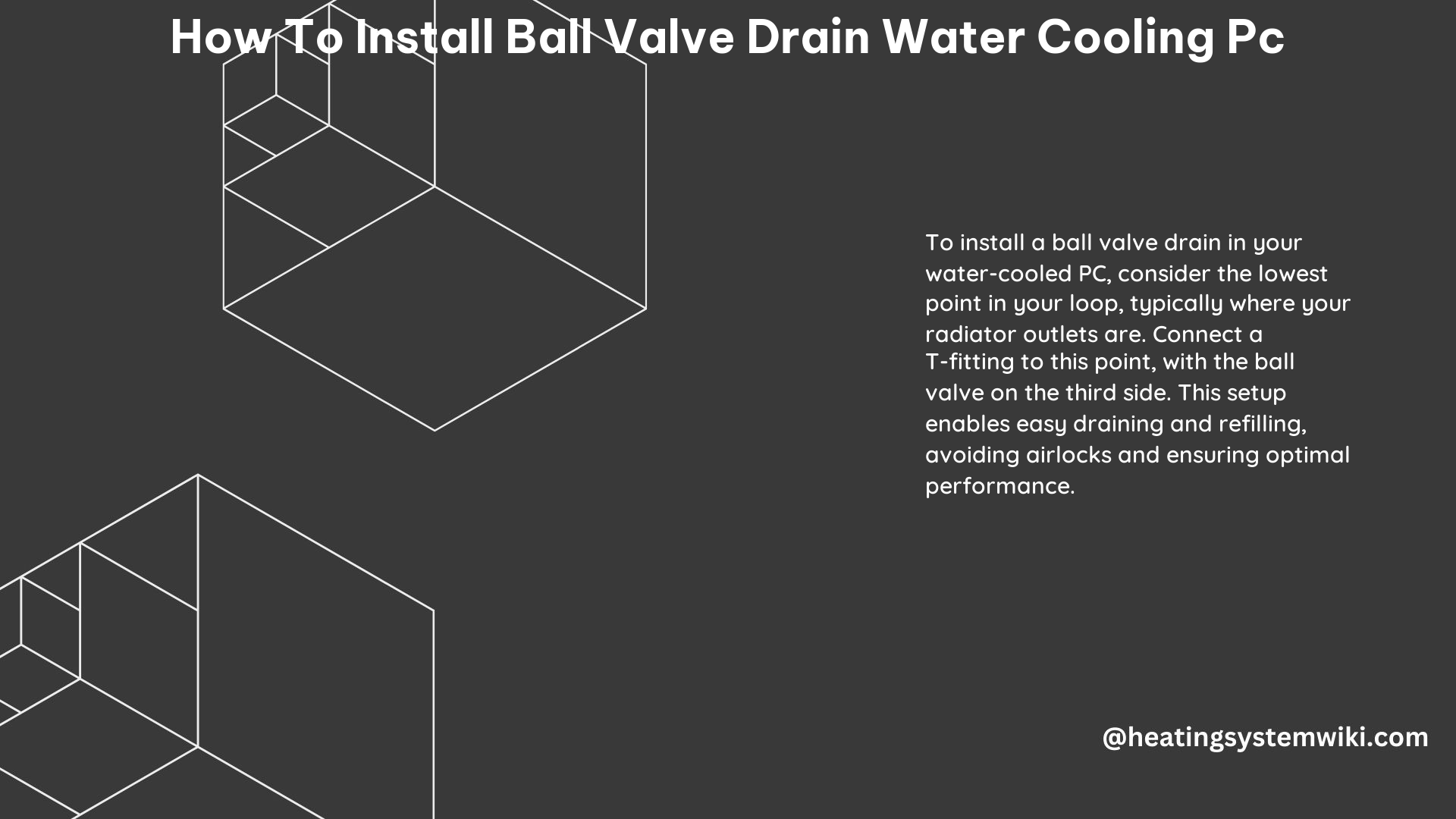 How to Install Ball Valve Drain Water Cooling PC