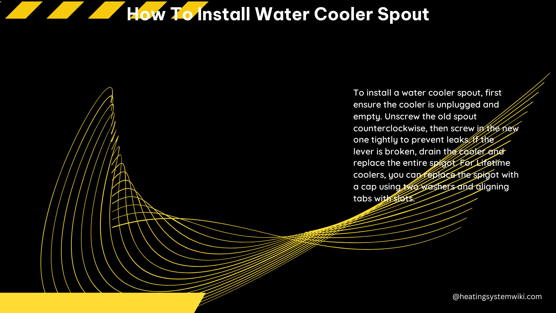 How to Install Water Cooler Spout