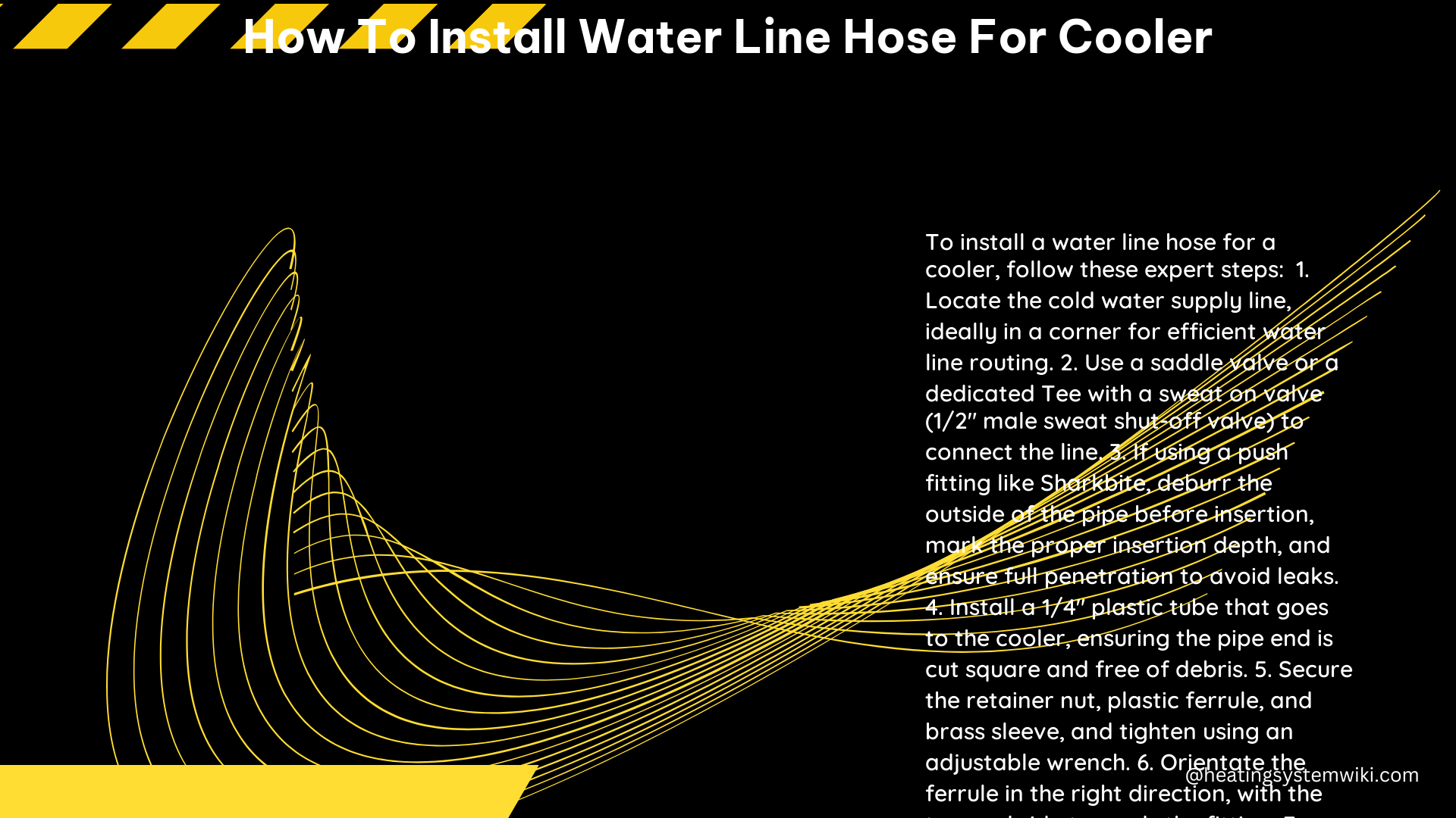 How to Install Water Line Hose for Cooler