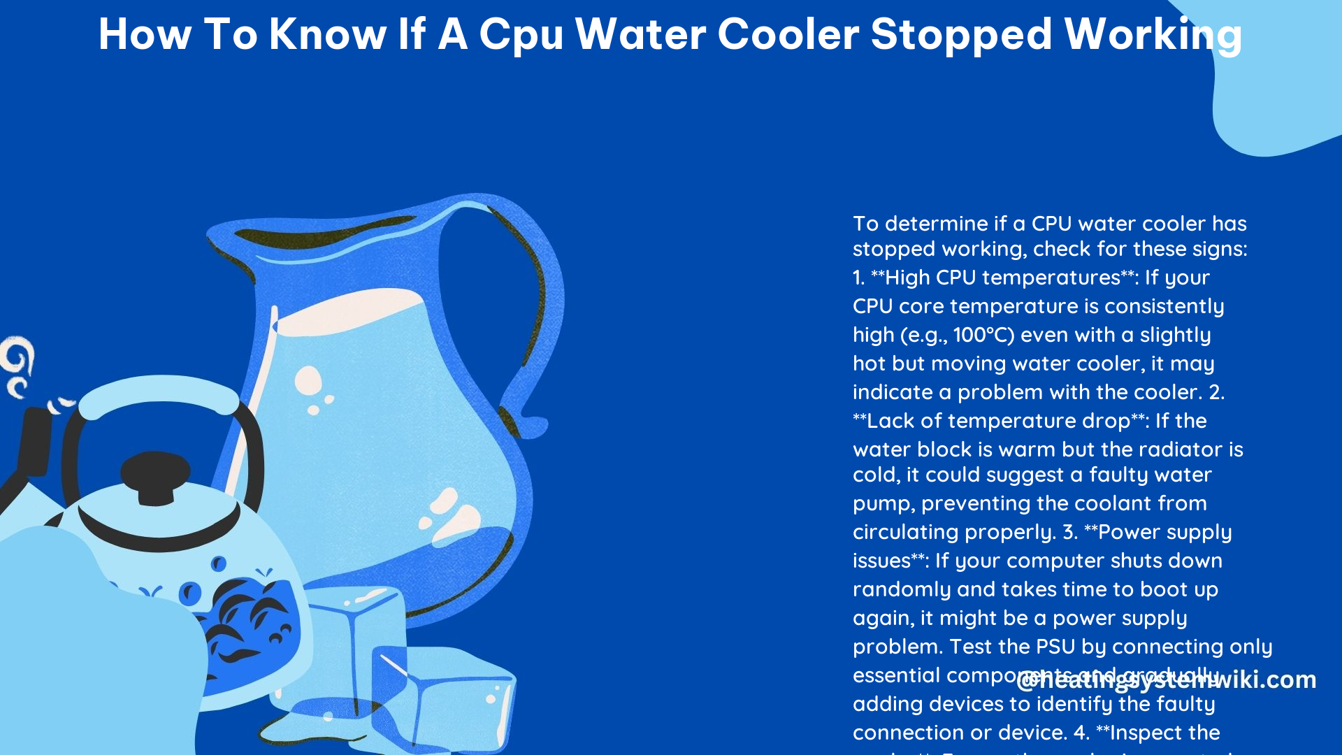 How to Know if a CPU Water Cooler Stopped Working