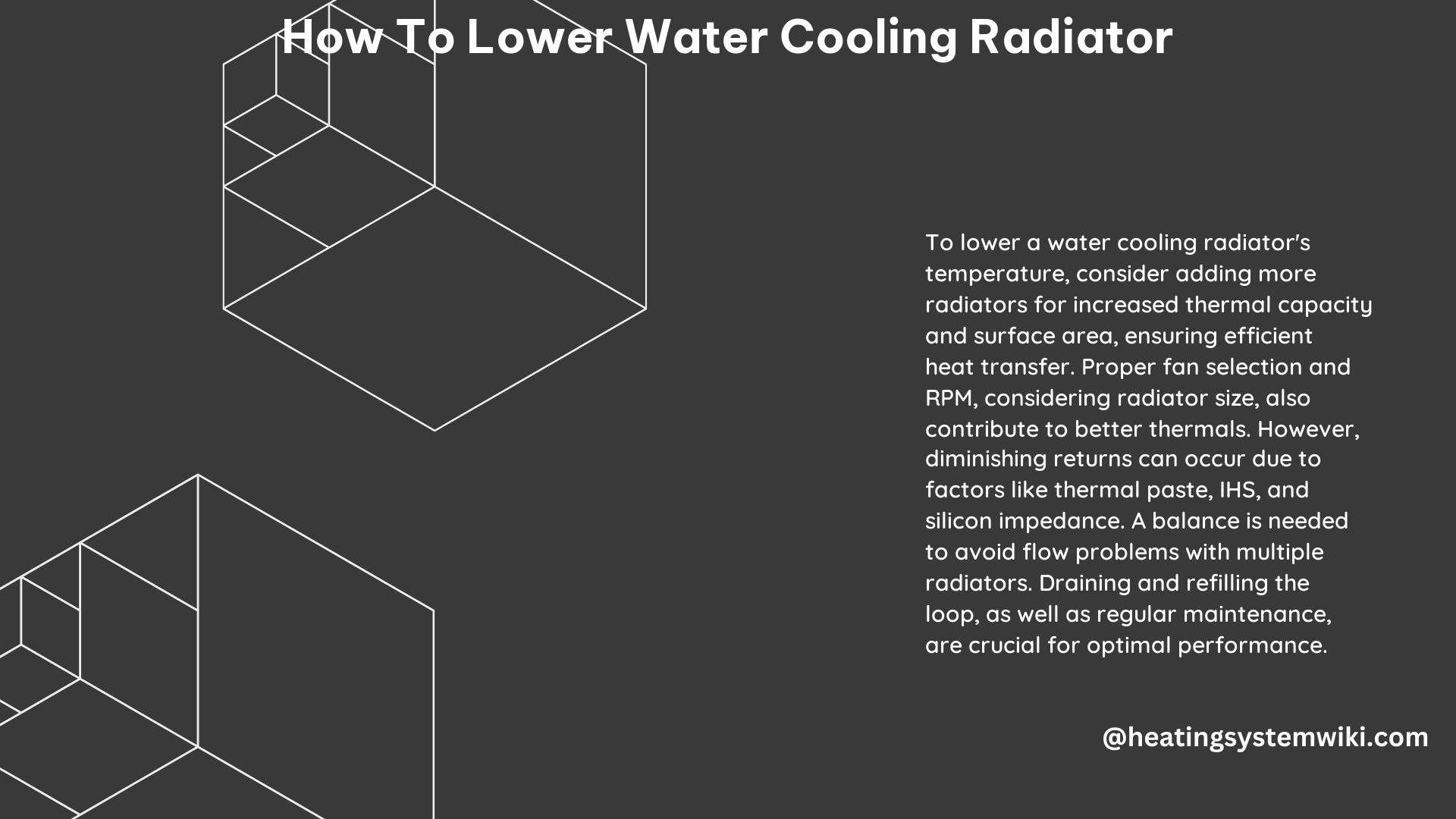 How to Lower Water Cooling Radiator