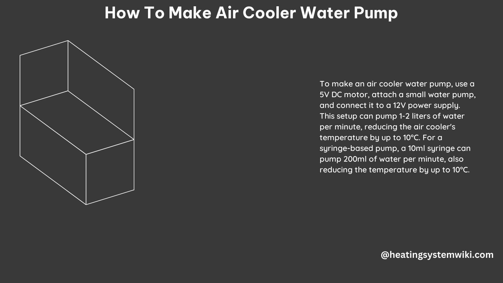 How to Make Air Cooler Water Pump