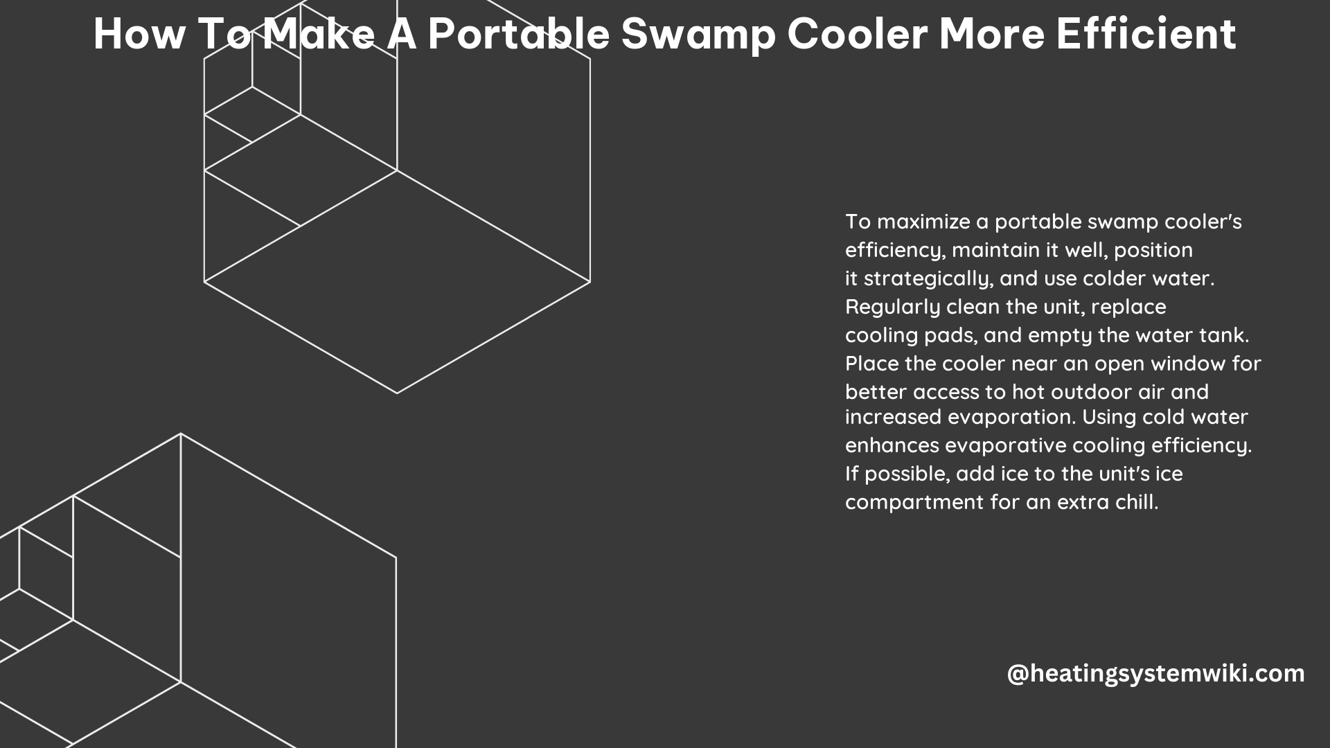 How to Make a Portable Swamp Cooler More Efficient