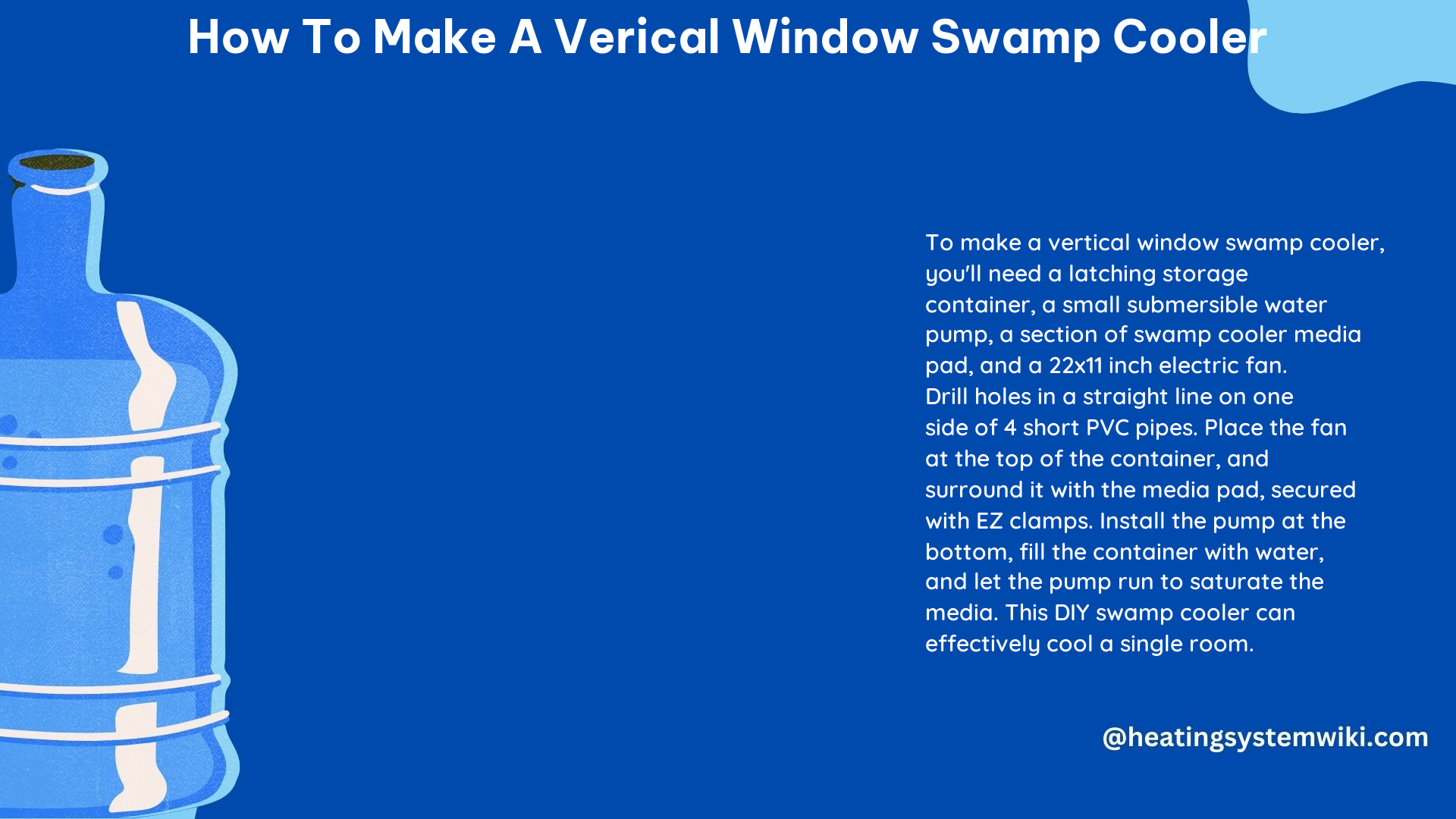 How to Make a Verical Window Swamp Cooler