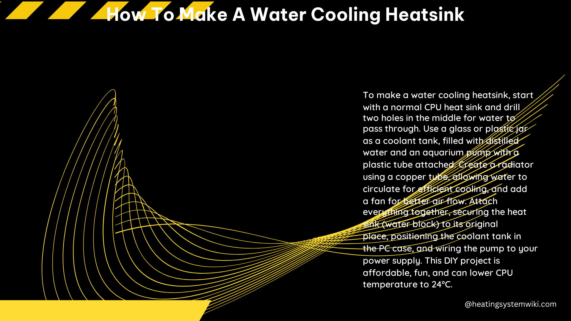 How to Make a Water Cooling Heatsink
