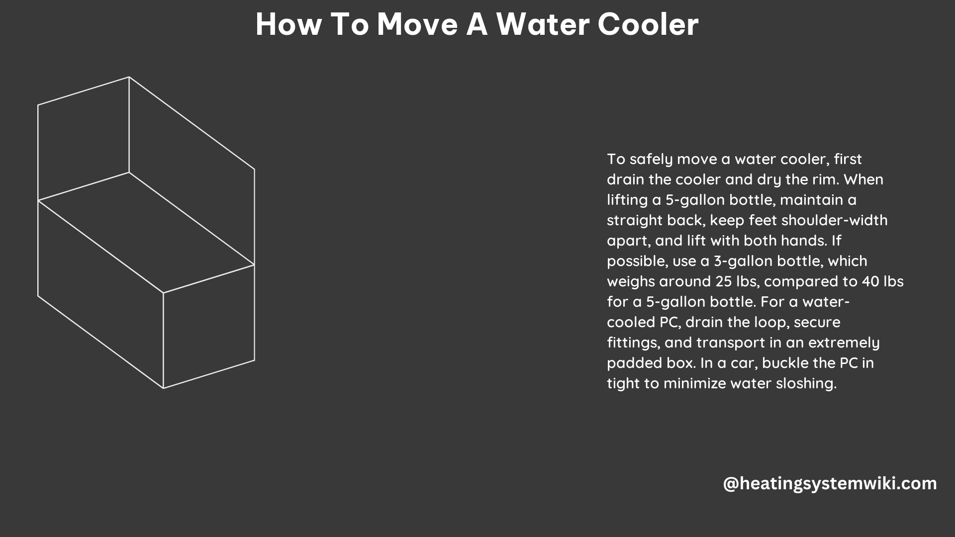 How to Move a Water Cooler