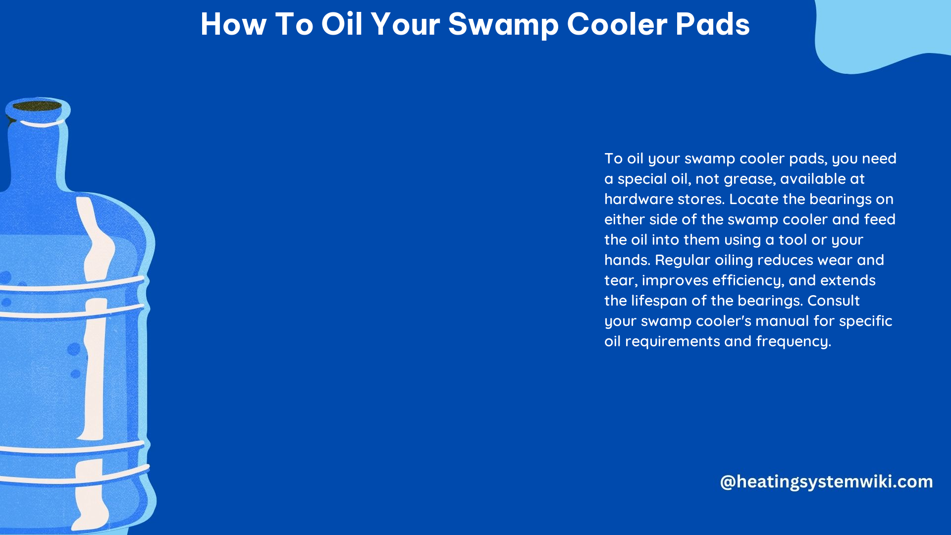 How to Oil Your Swamp Cooler Pads