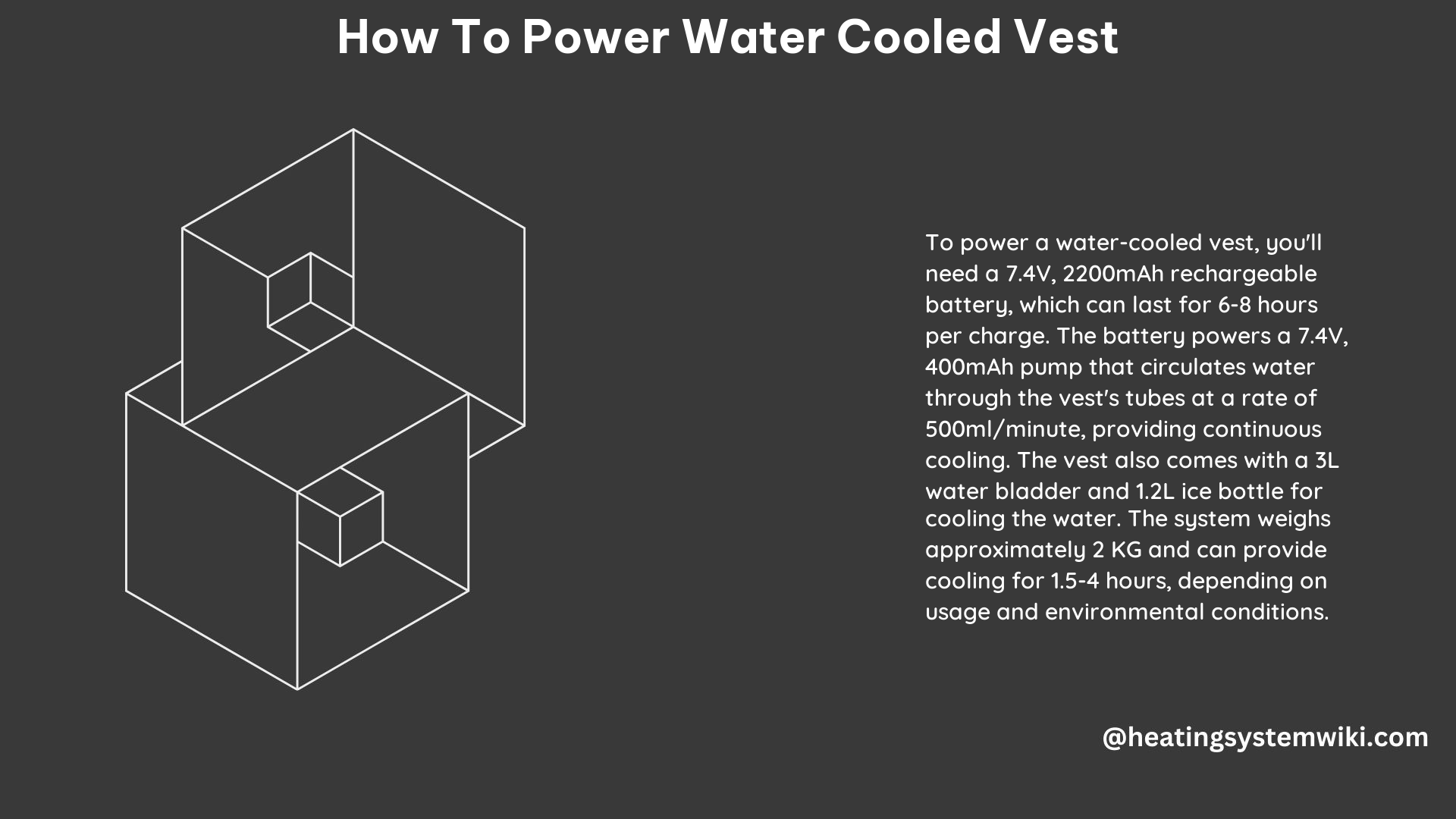 How to Power Water Cooled Vest