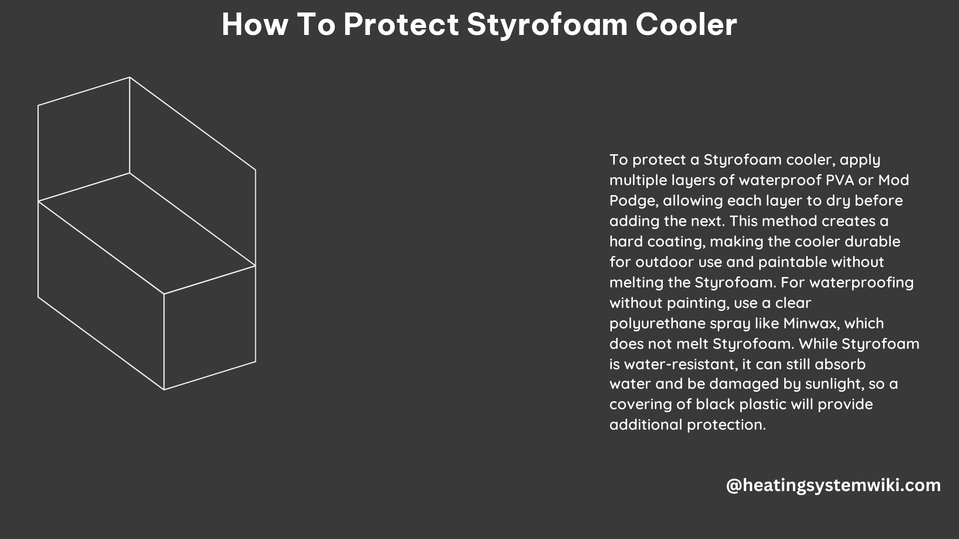 How to Protect Styrofoam Cooler