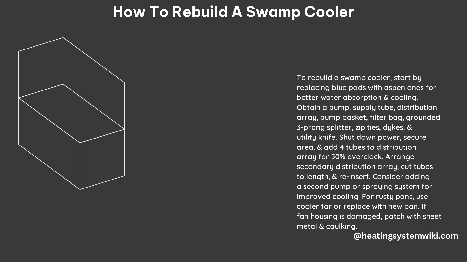How to Rebuild a Swamp Cooler