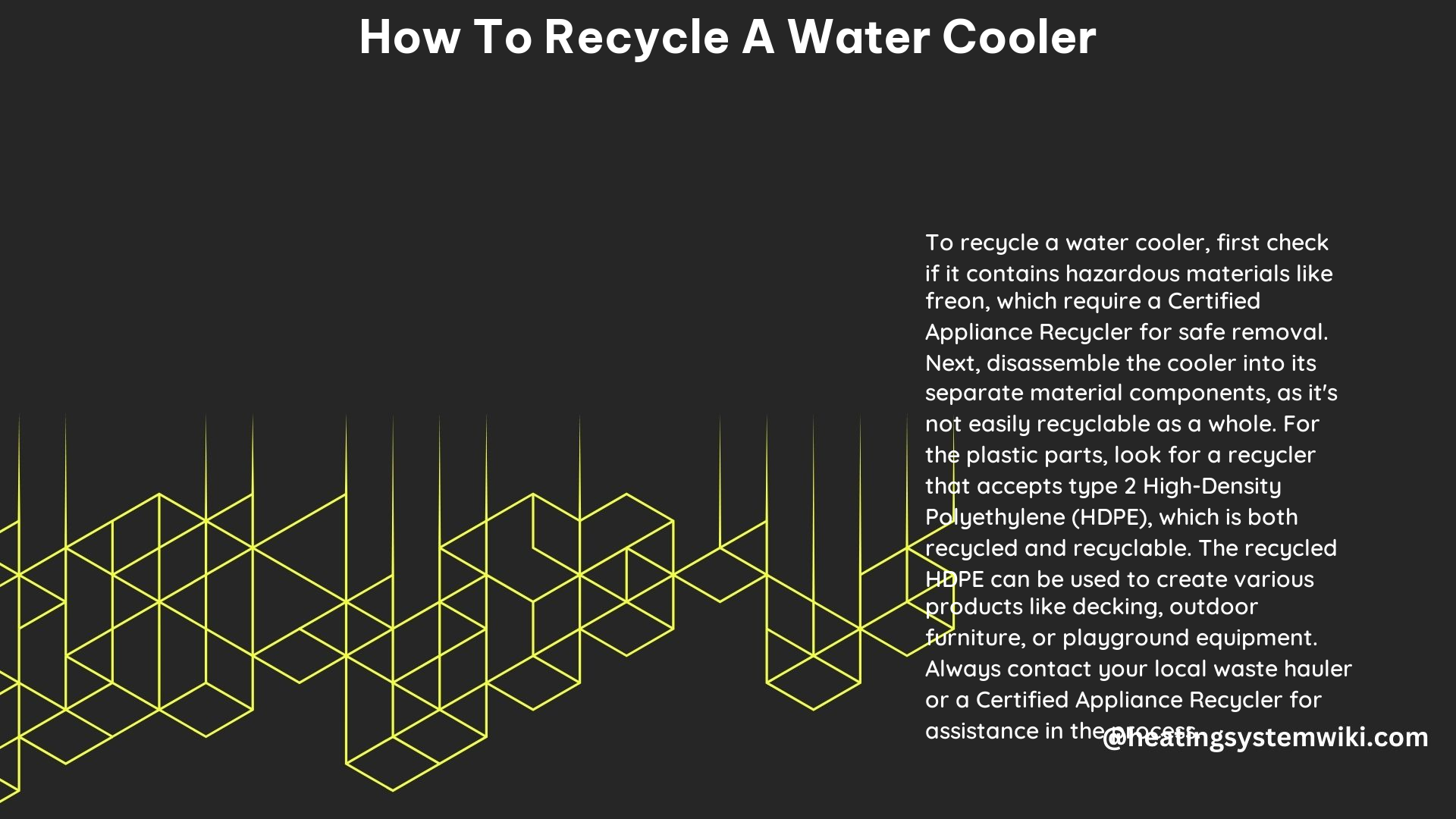 How to Recycle a Water Cooler