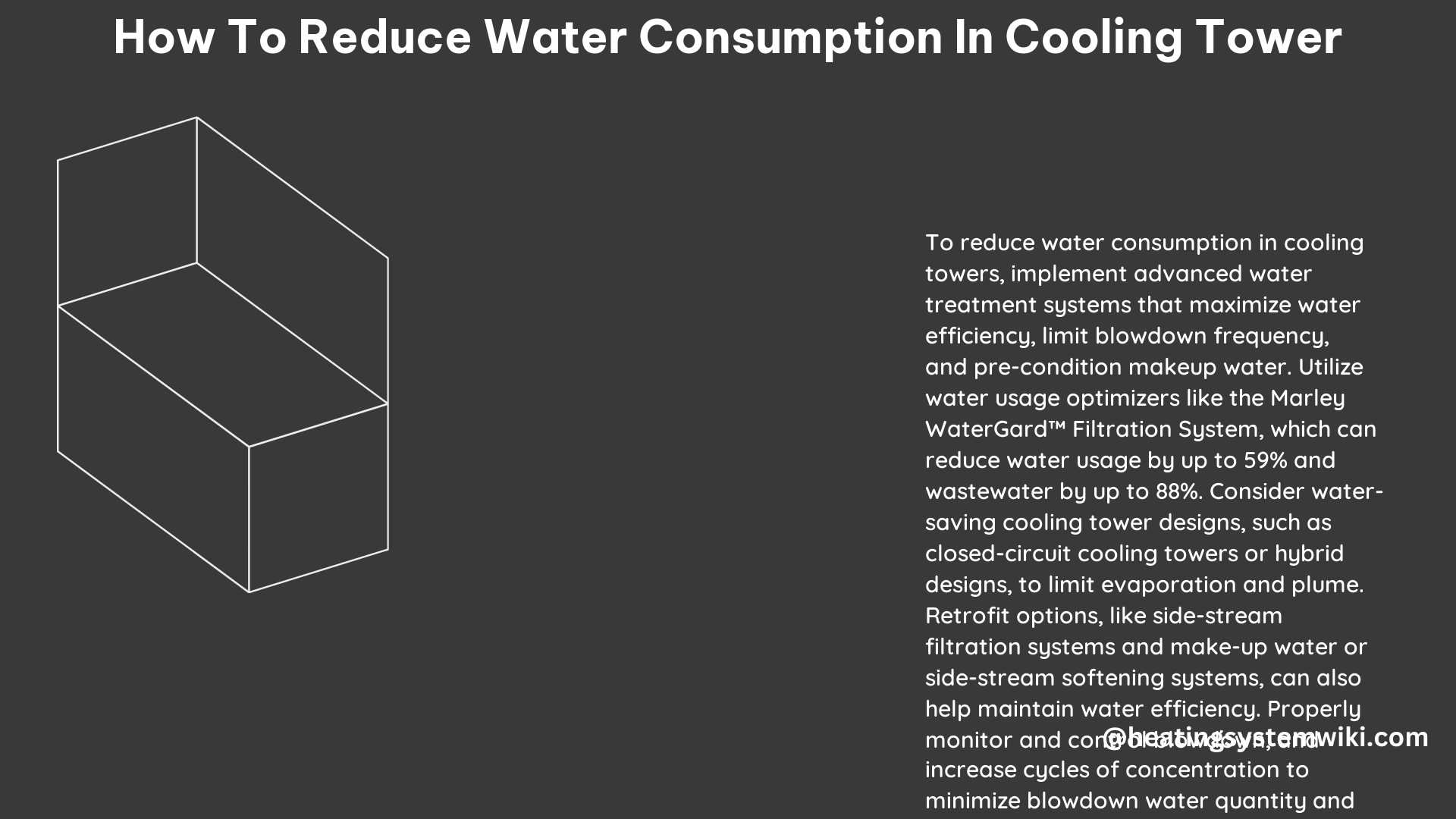 How to Reduce Water Consumption in Cooling Tower