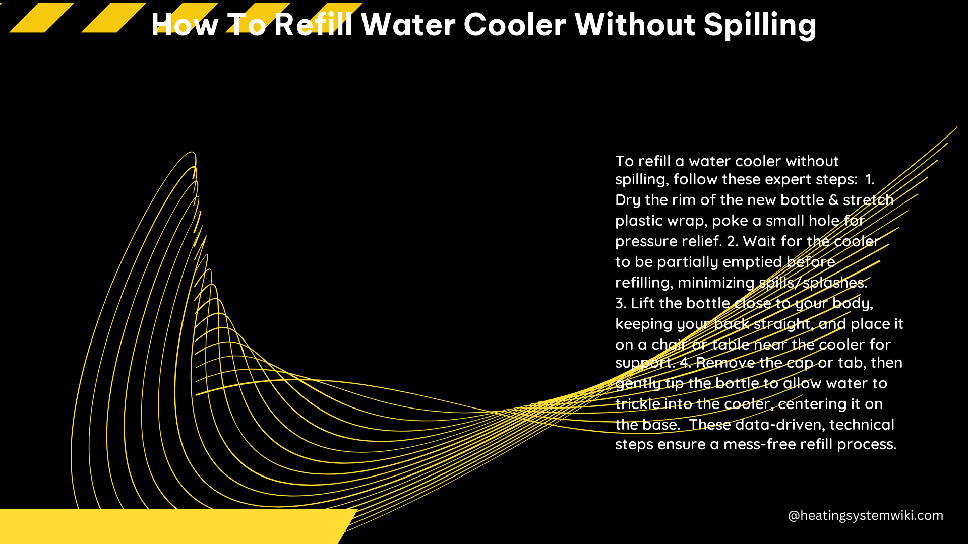 How to Refill Water Cooler Without Spilling