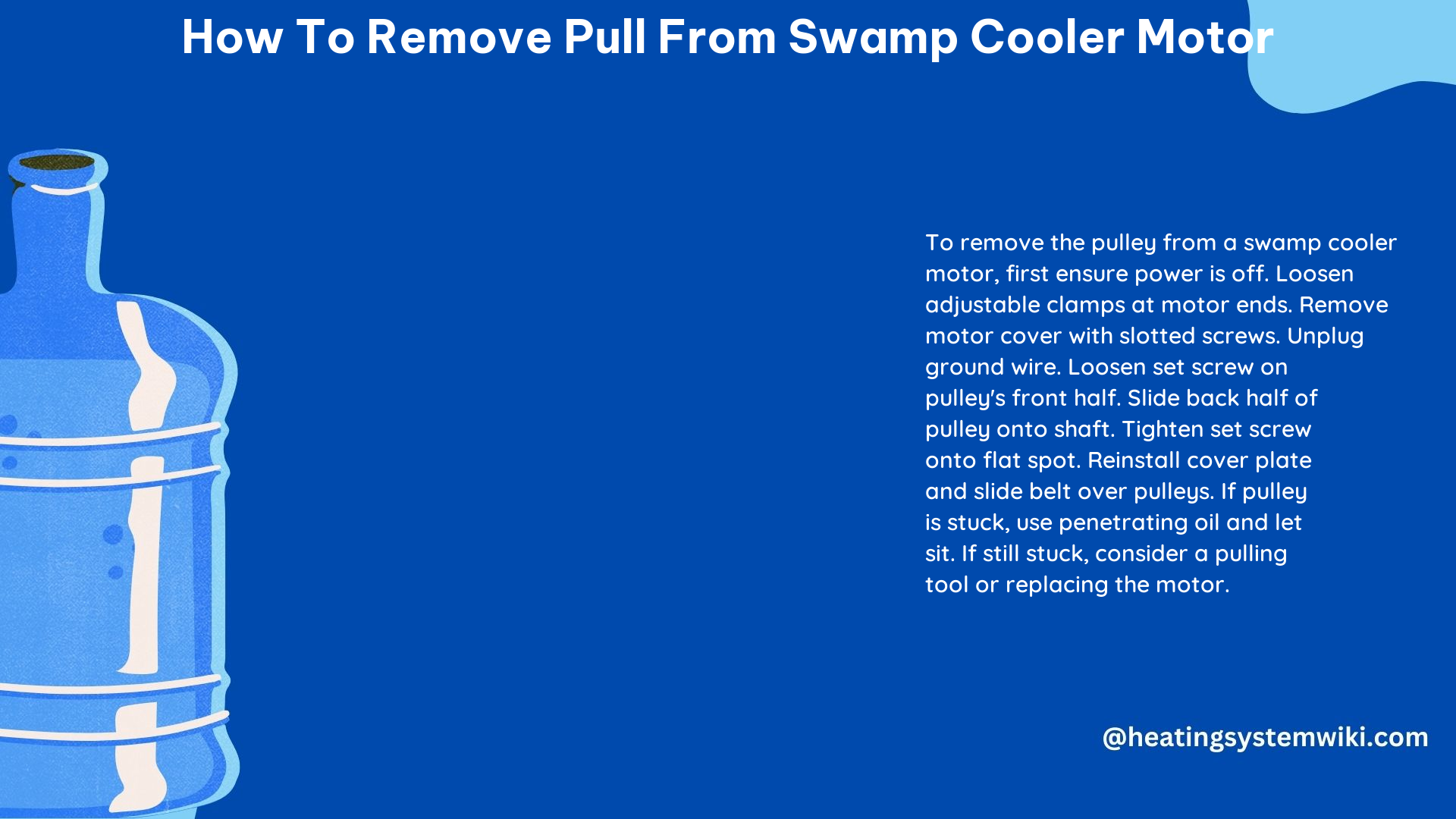 How to Remove Pull From Swamp Cooler Motor