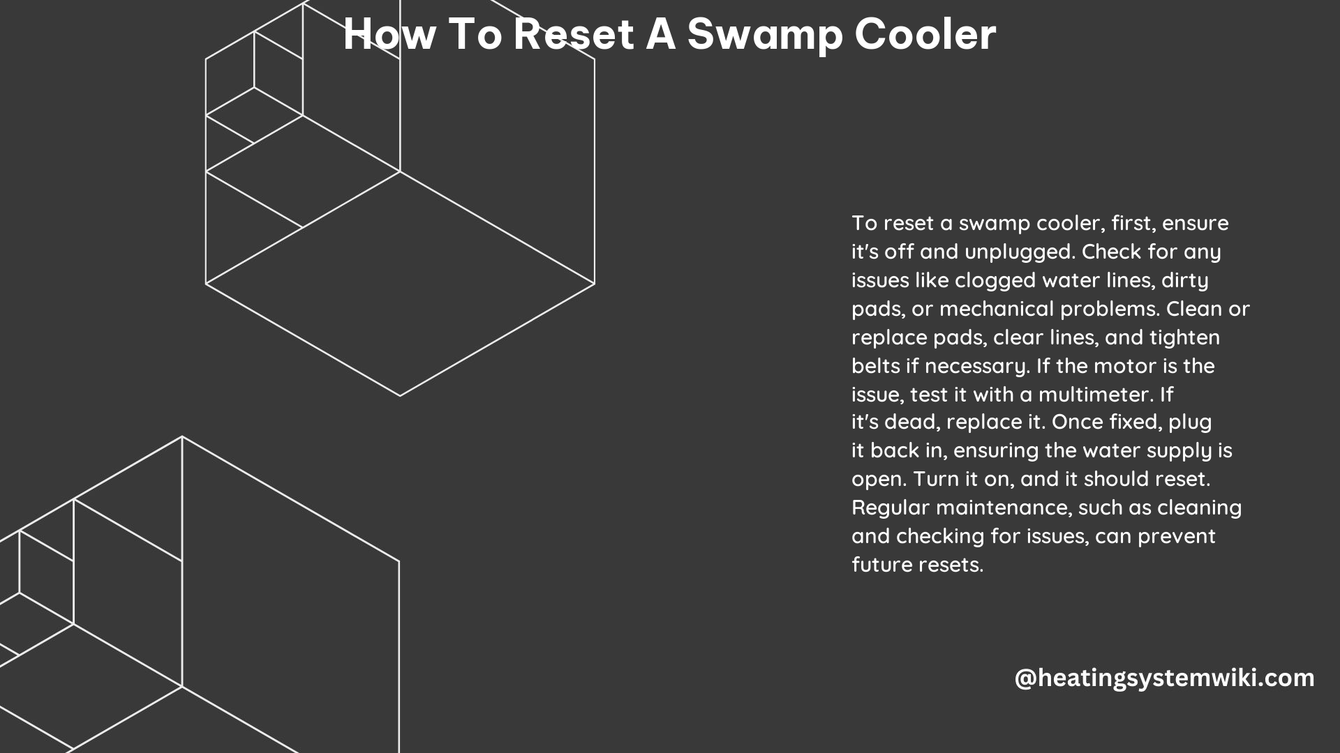 How to Reset a Swamp Cooler