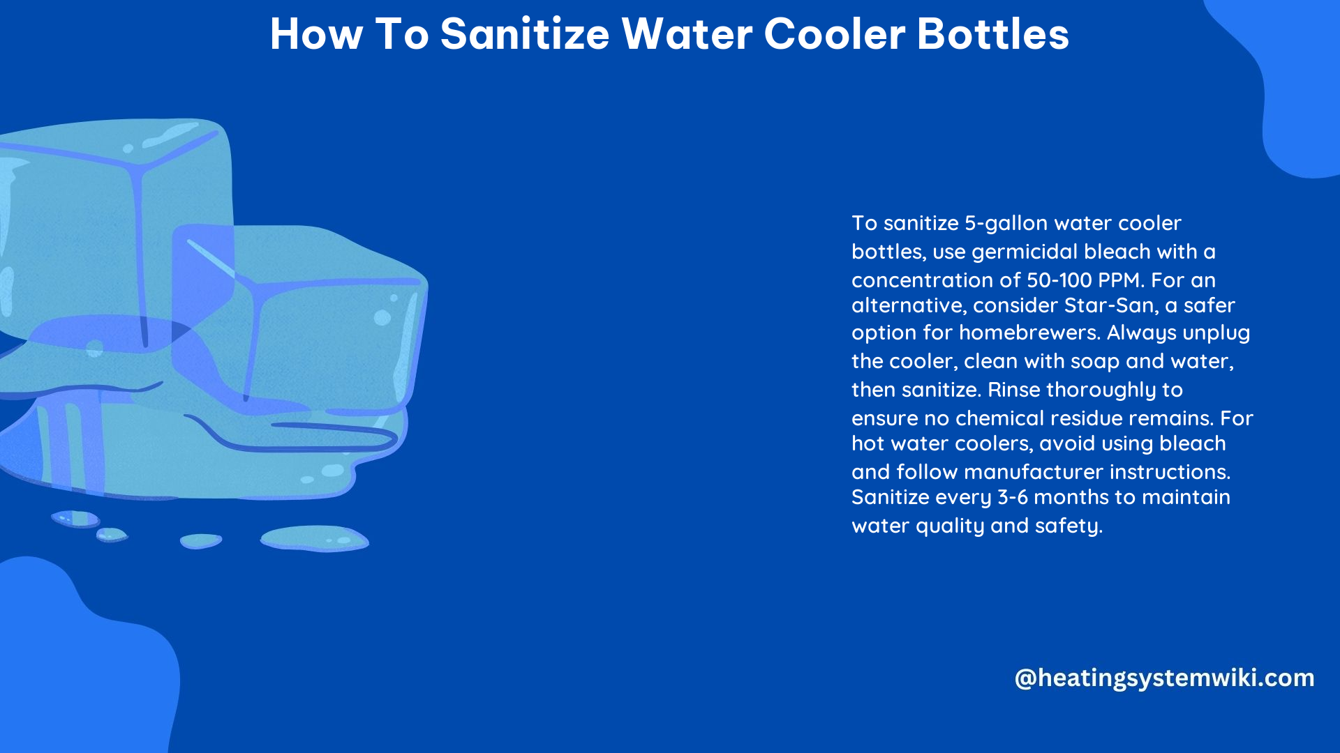 How to Sanitize Water Cooler Bottles