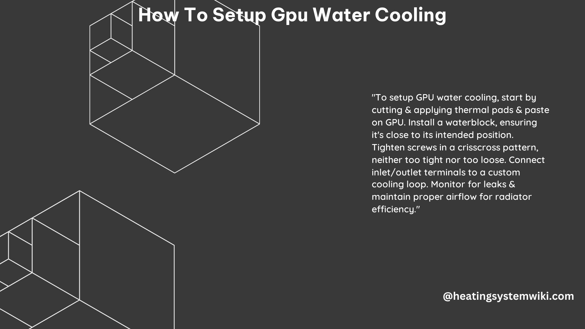 How to Setup GPU Water Cooling