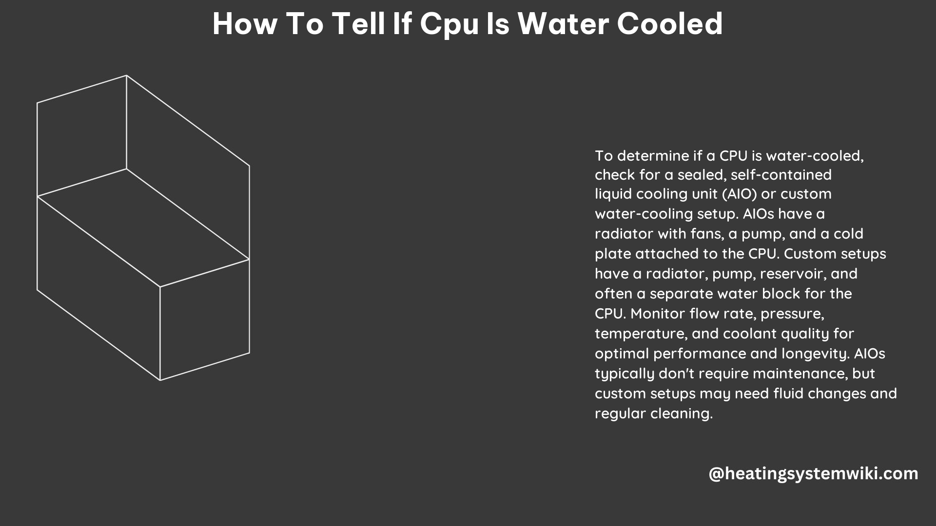 How to Tell if CPU Is Water Cooled