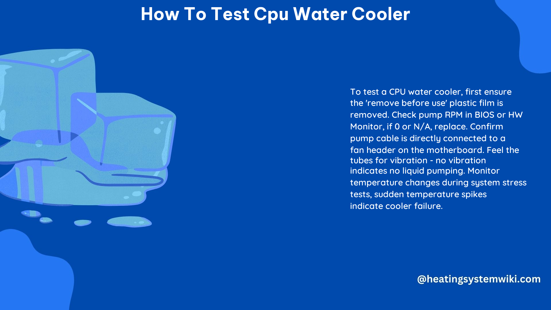 How to Test CPU Water Cooler