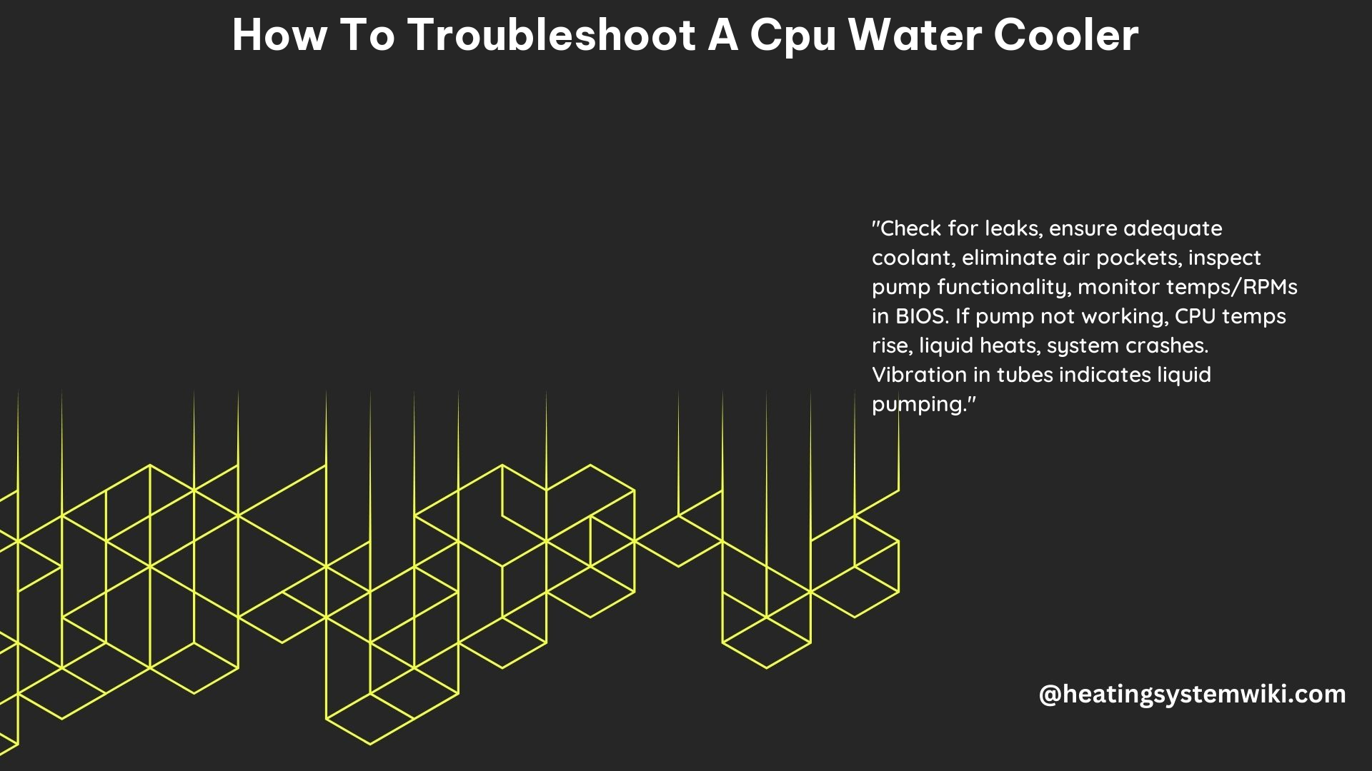 How to Troubleshoot a CPU Water Cooler