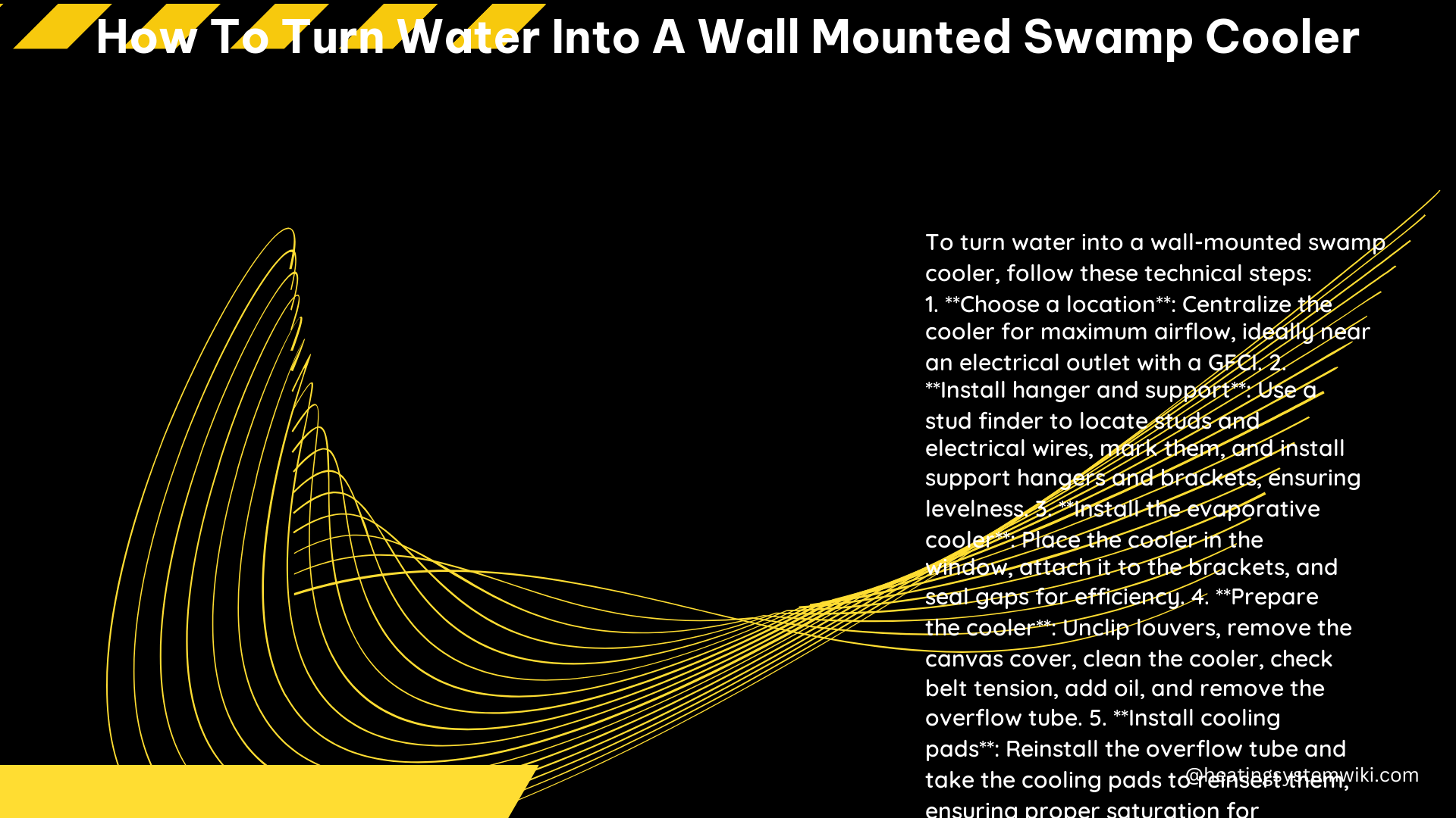 How to Turn Water Into a Wall Mounted Swamp Cooler