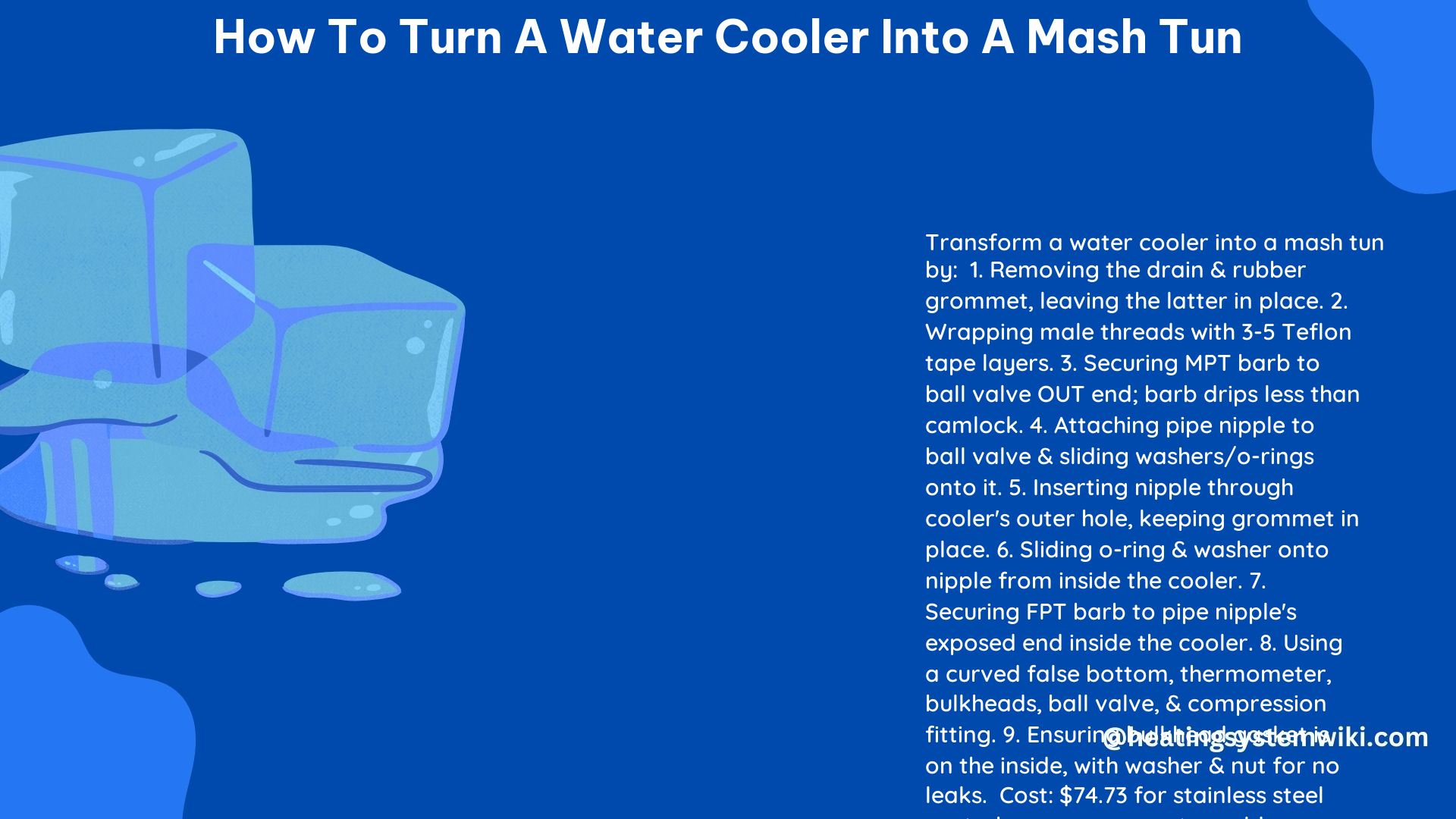 How to Turn a Water Cooler Into a Mash Tun