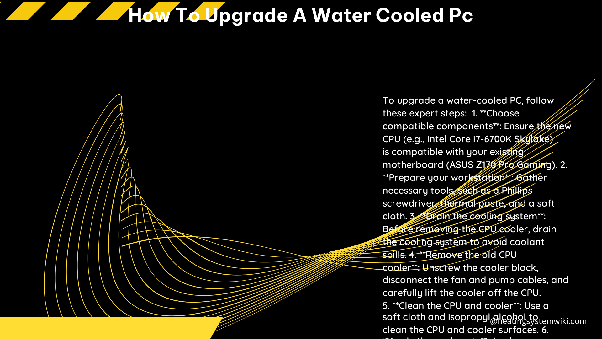 How to Upgrade a Water Cooled PC