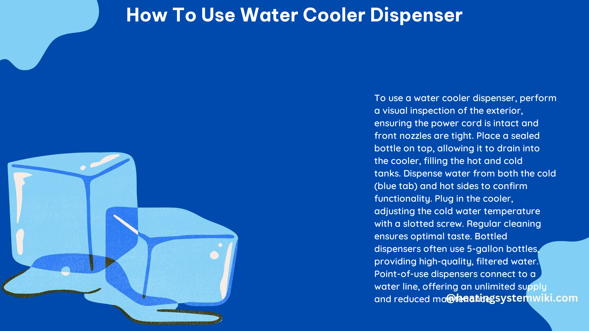 How to Use Water Cooler Dispenser