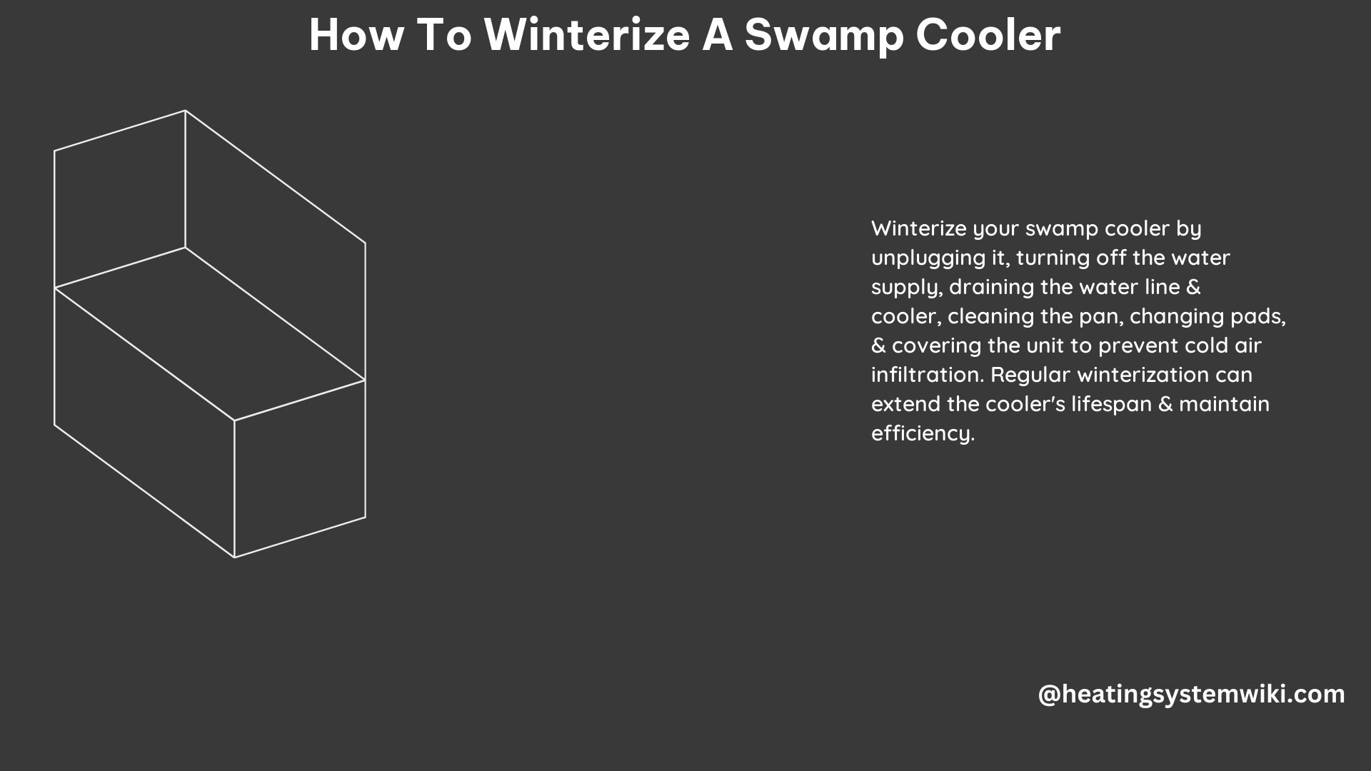 How to Winterize a Swamp Cooler