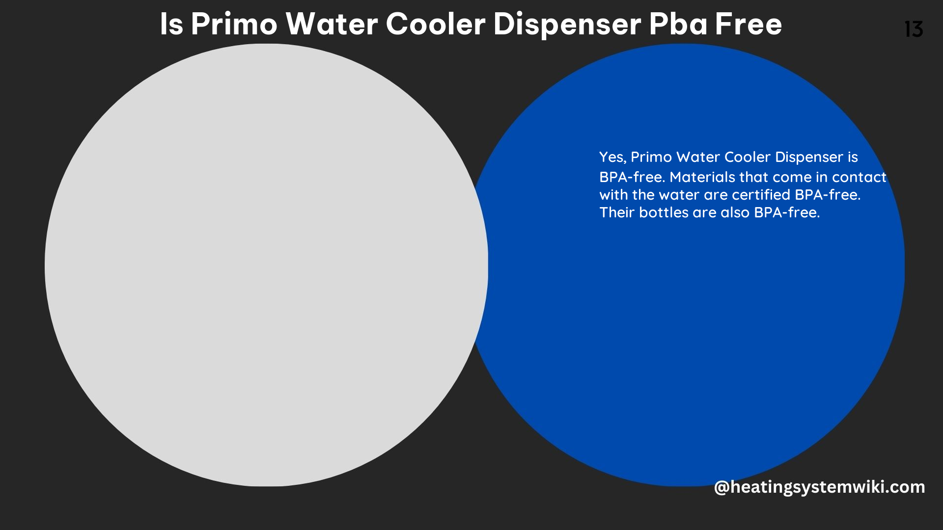 Is Primo Water Cooler Dispenser Pba Free