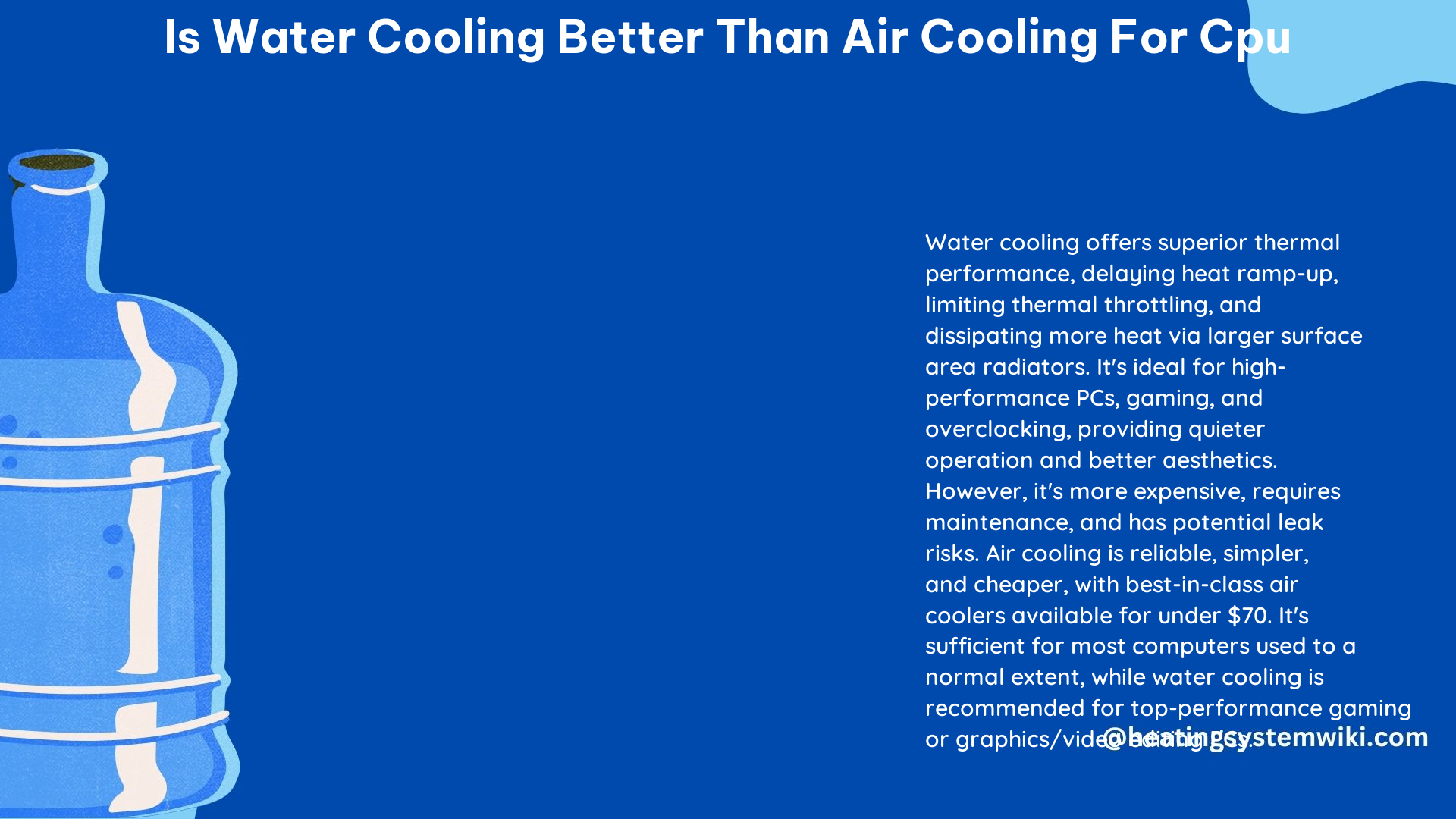 Is Water Cooling Better Than Air Cooling for CPU