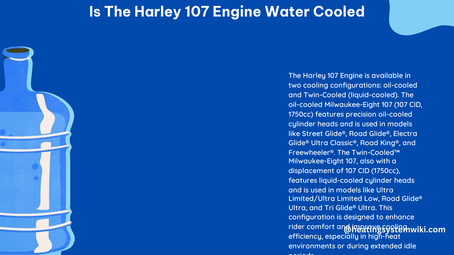 Is the Harley 107 Engine Water Cooled