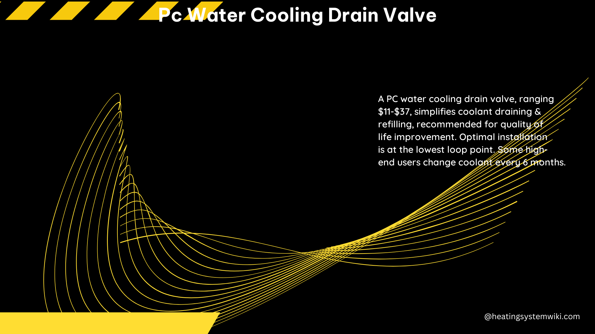 PC Water Cooling Drain Valve