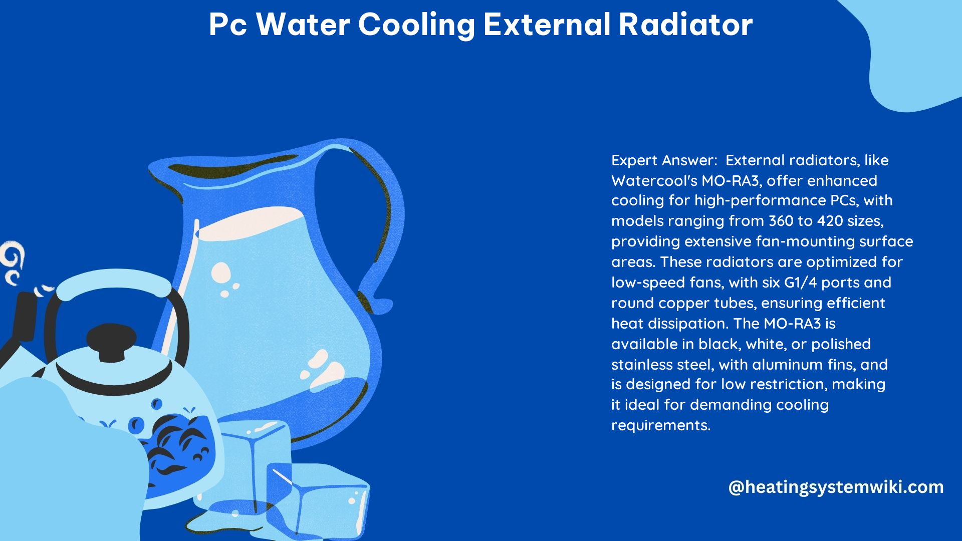 PC Water Cooling External Radiator