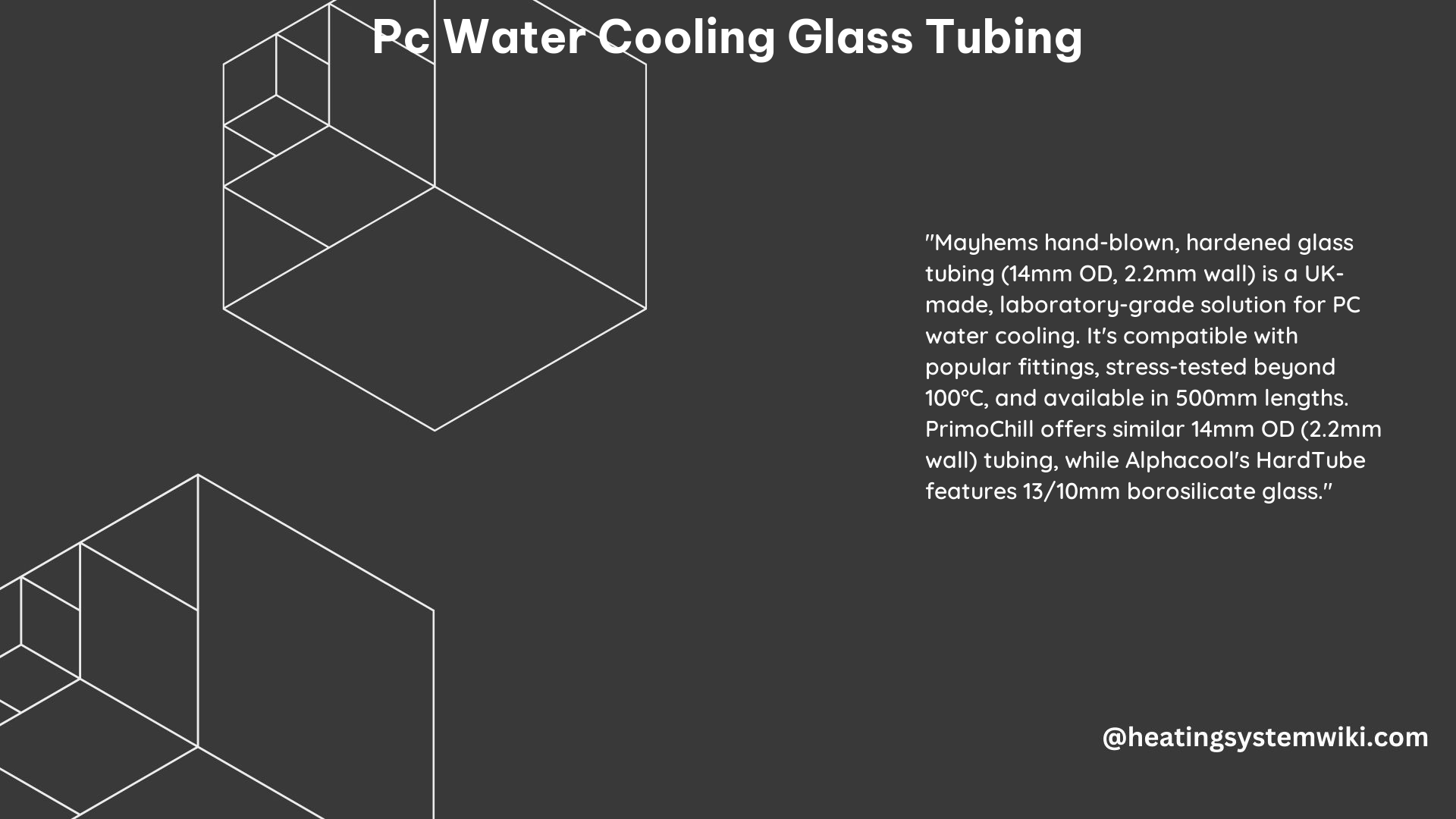 PC Water Cooling Glass Tubing