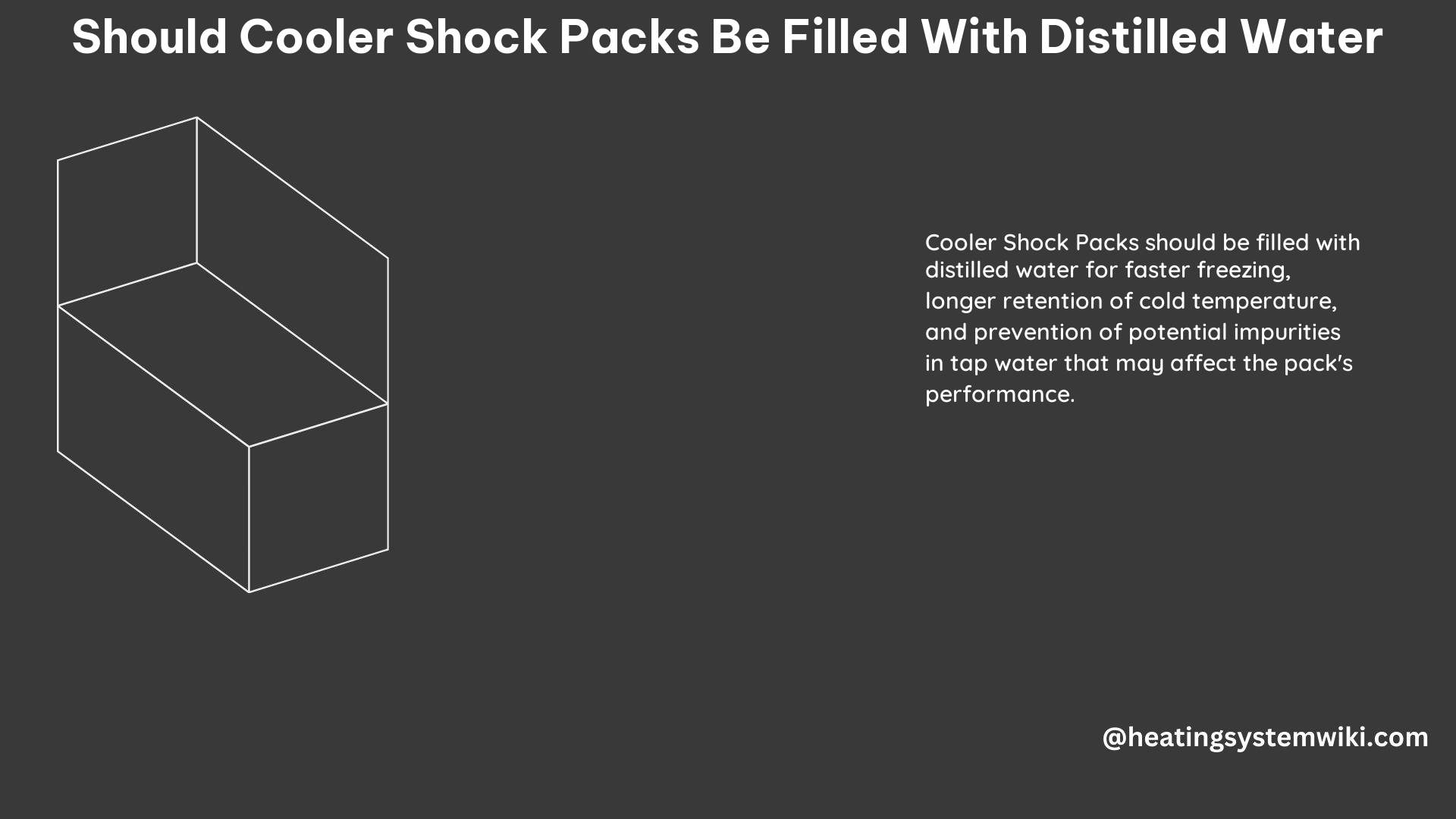 Should Cooler Shock Packs Be Filled With Distilled Water