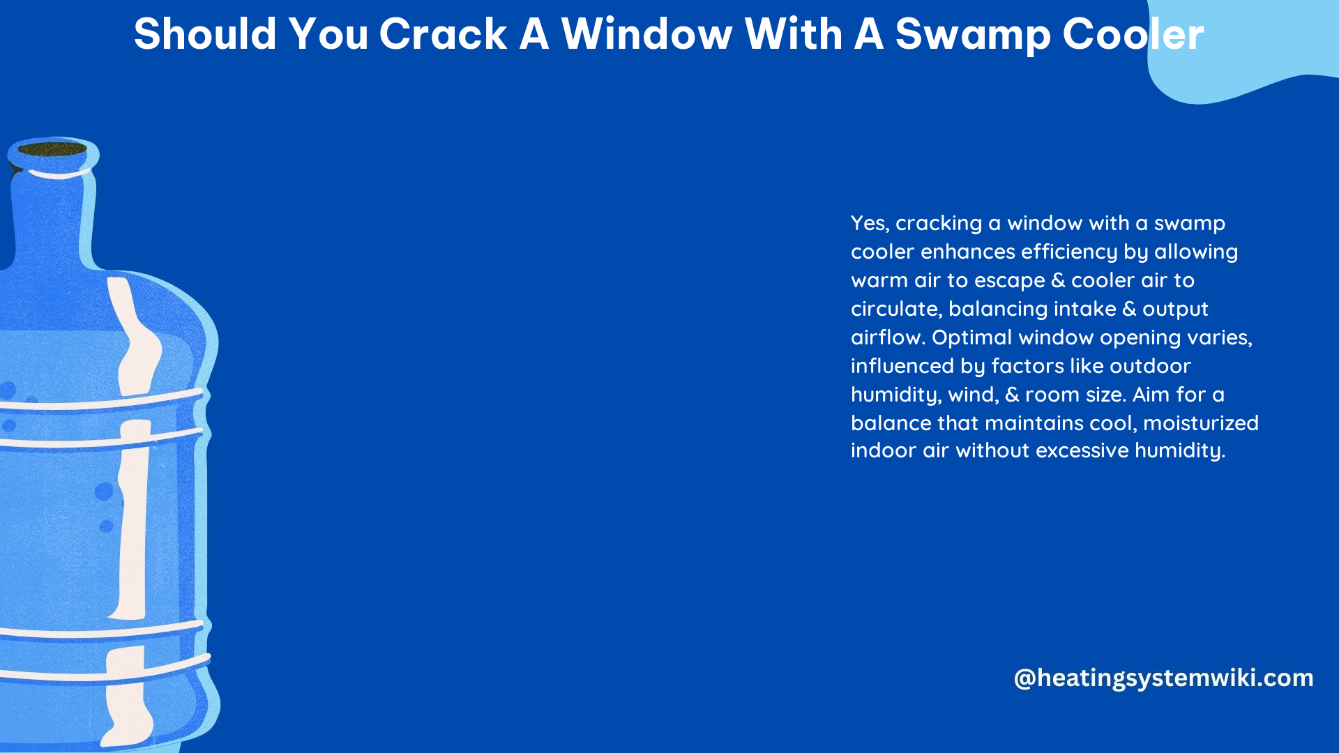 Should You Crack a Window With a Swamp Cooler